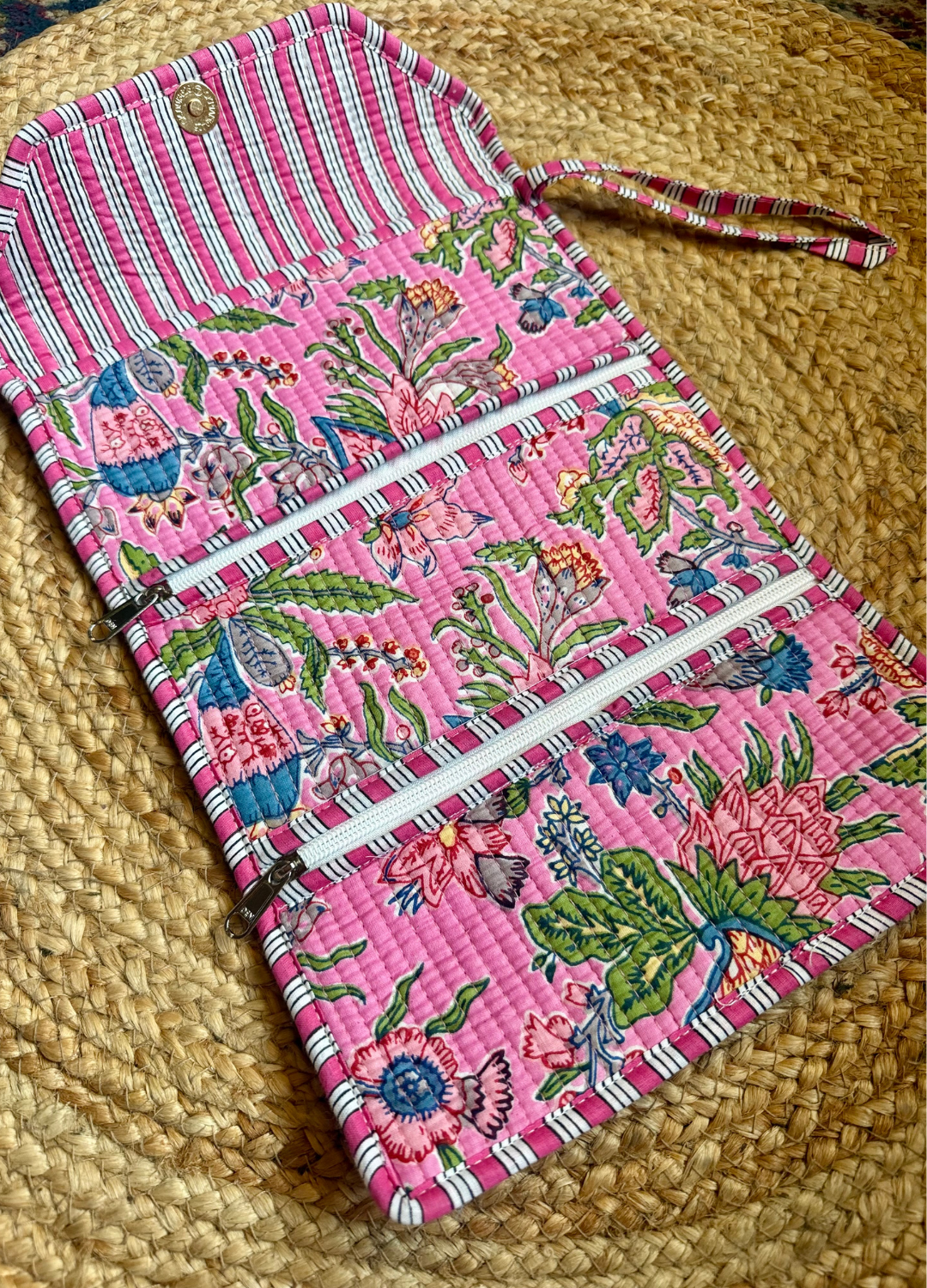 Roll Up Pouch - Pink