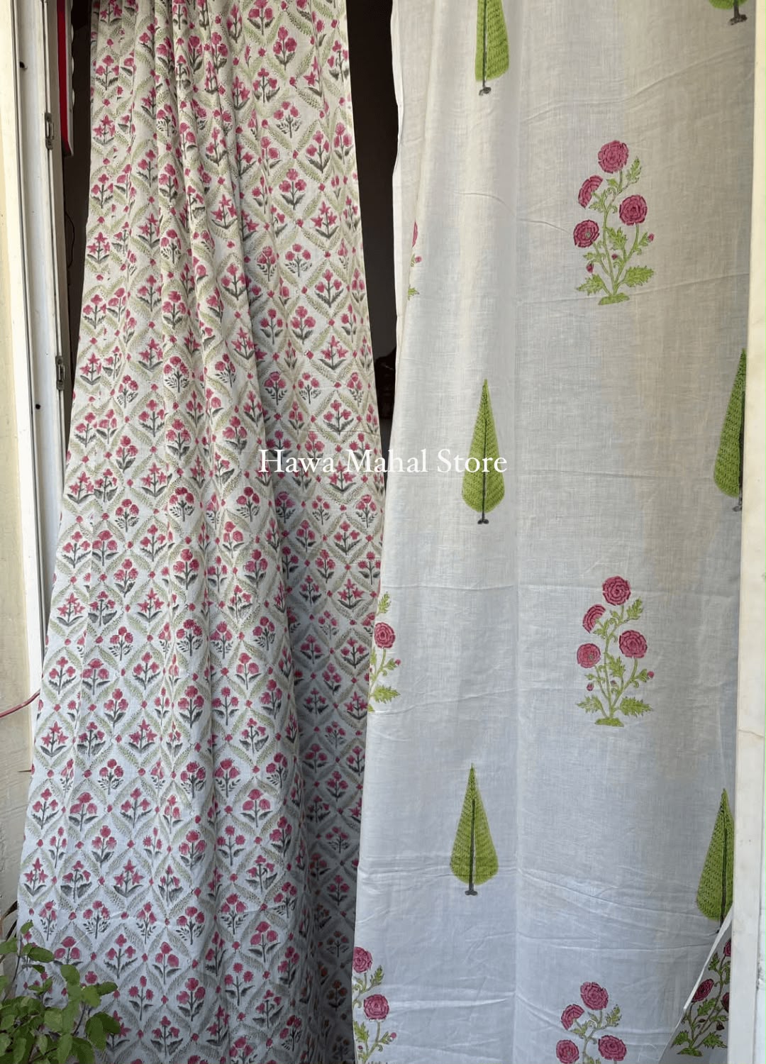 Pariza Hand Block Print Curtains(Price for 1 Pc)