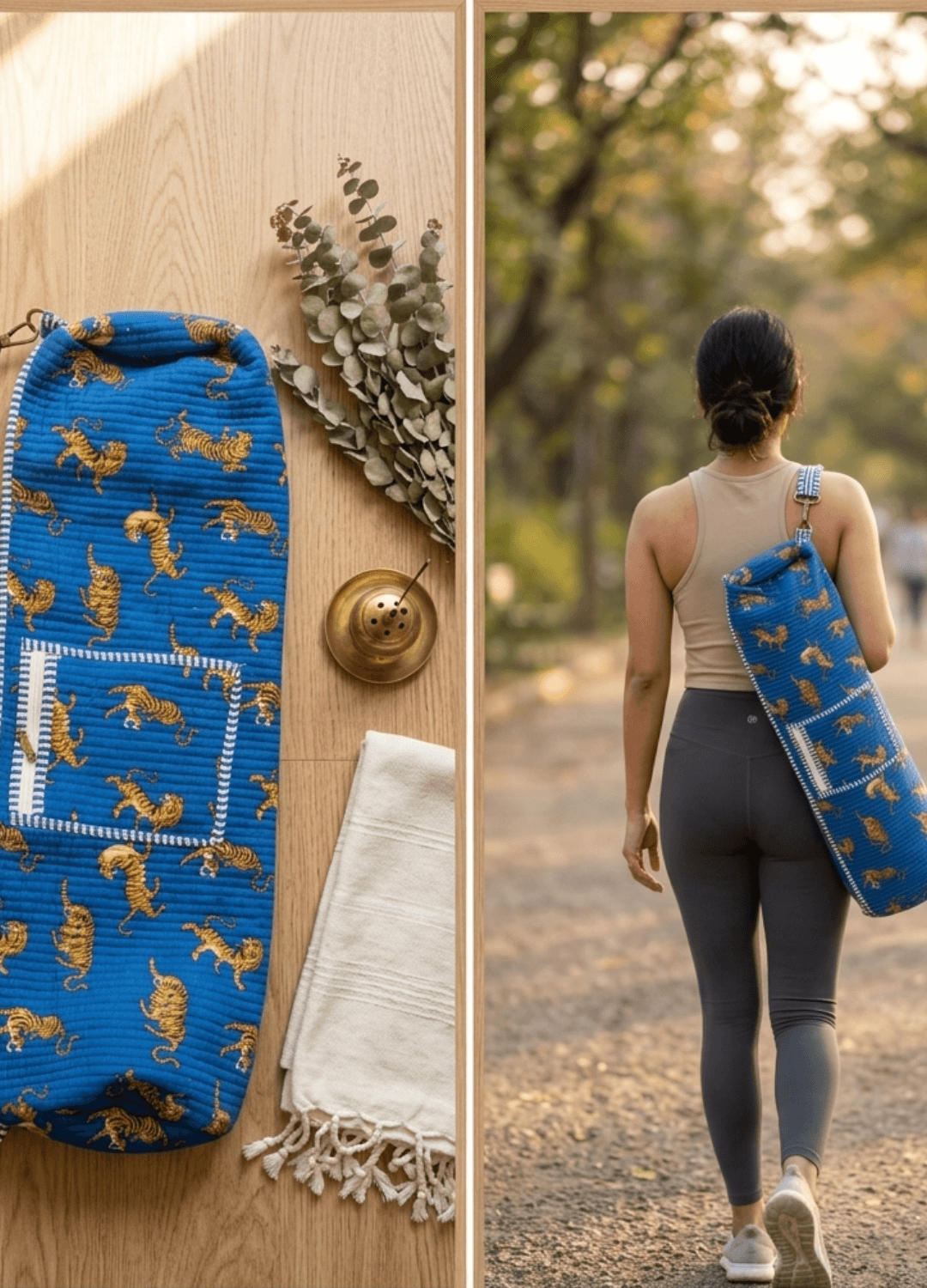 Yoga Sling Bag- Navy Blue