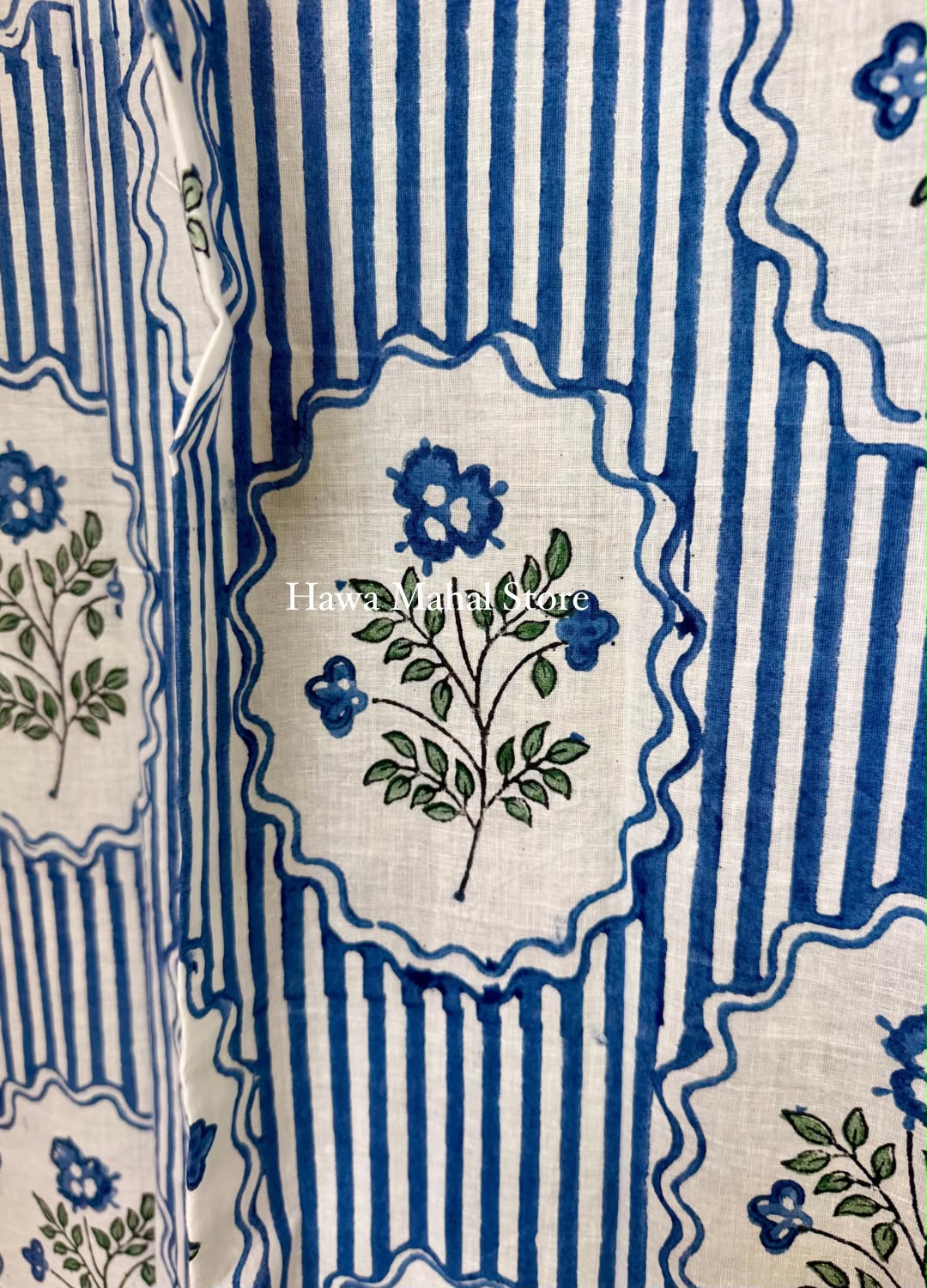 Shalini - Block Print Curtains (Price for 1 Pc)