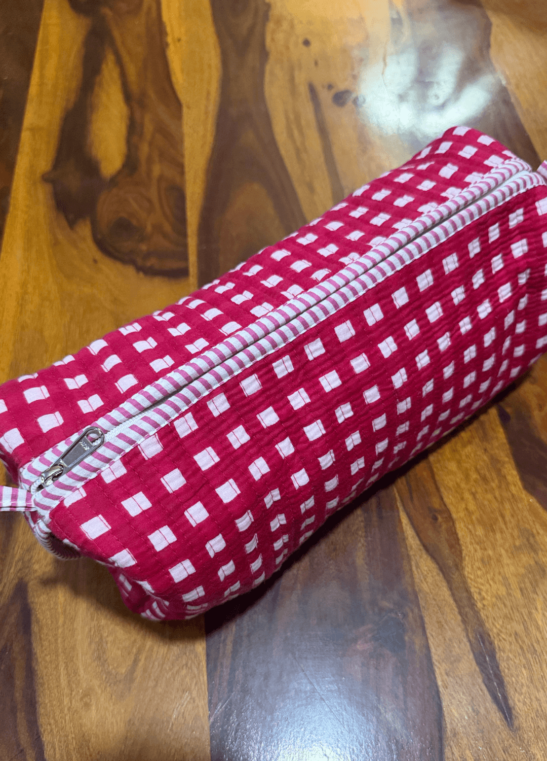 Blockprint Dyson Airwrap Organizer Bag - Pink
