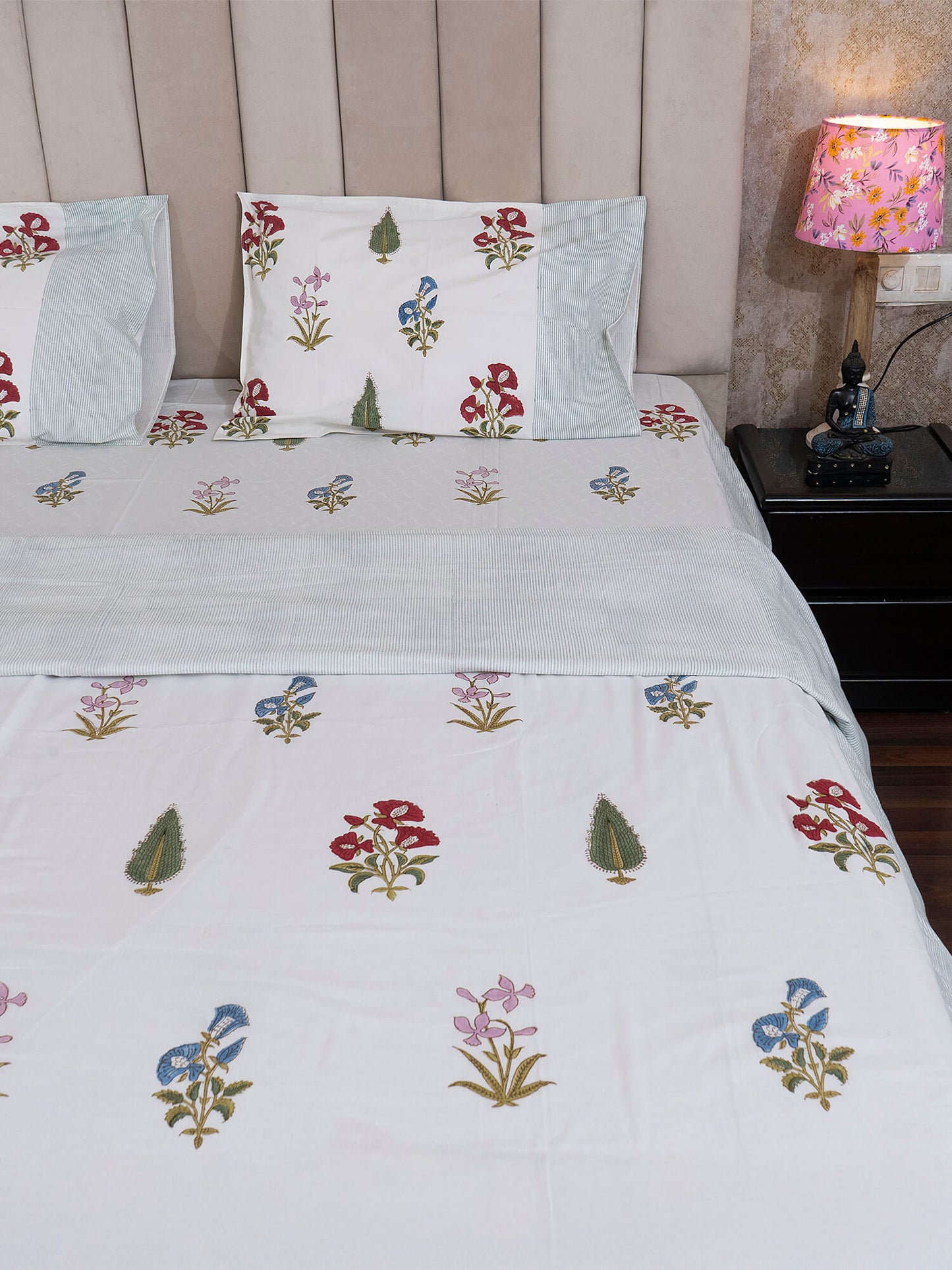 Phool Bagh Collection - Hand Block Printed Muslin Dohar – Single (60 x 90 inch) - (Set of 2)