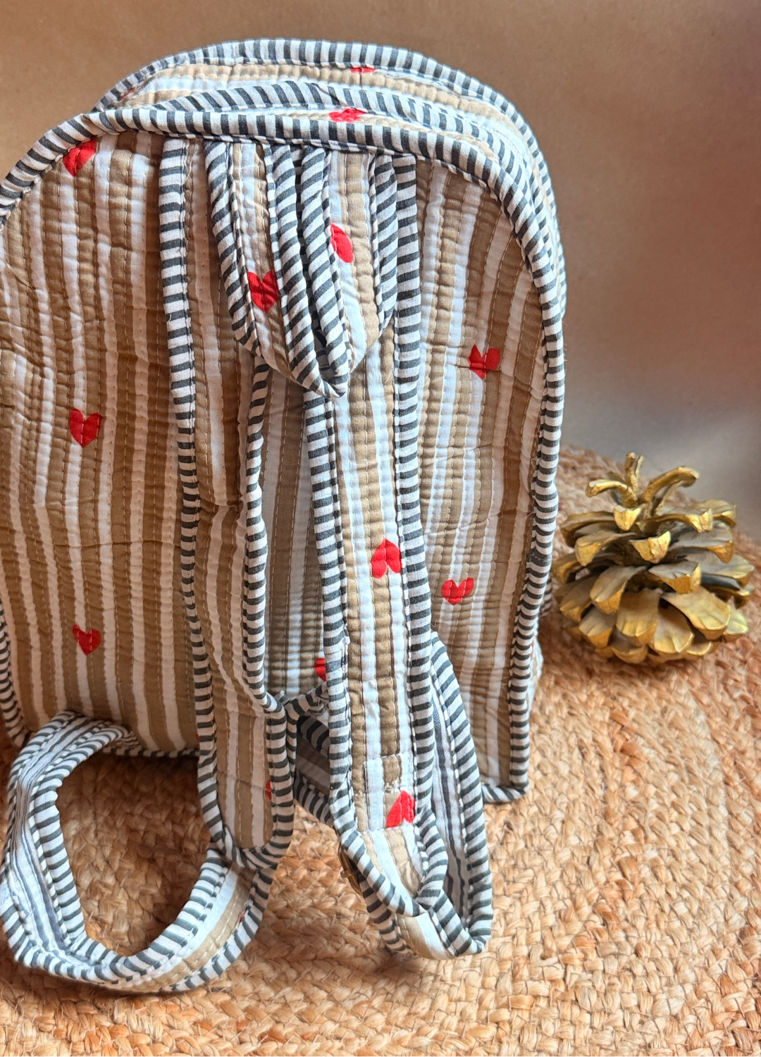 Quilted Small Backpack