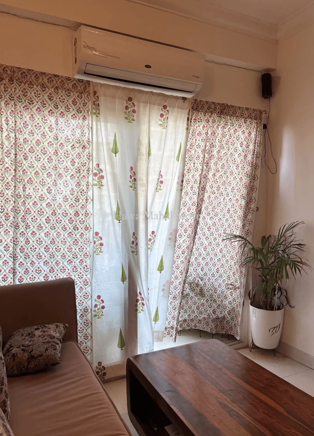 Pariza Hand Block Print Curtains(Price for 1 Pc)