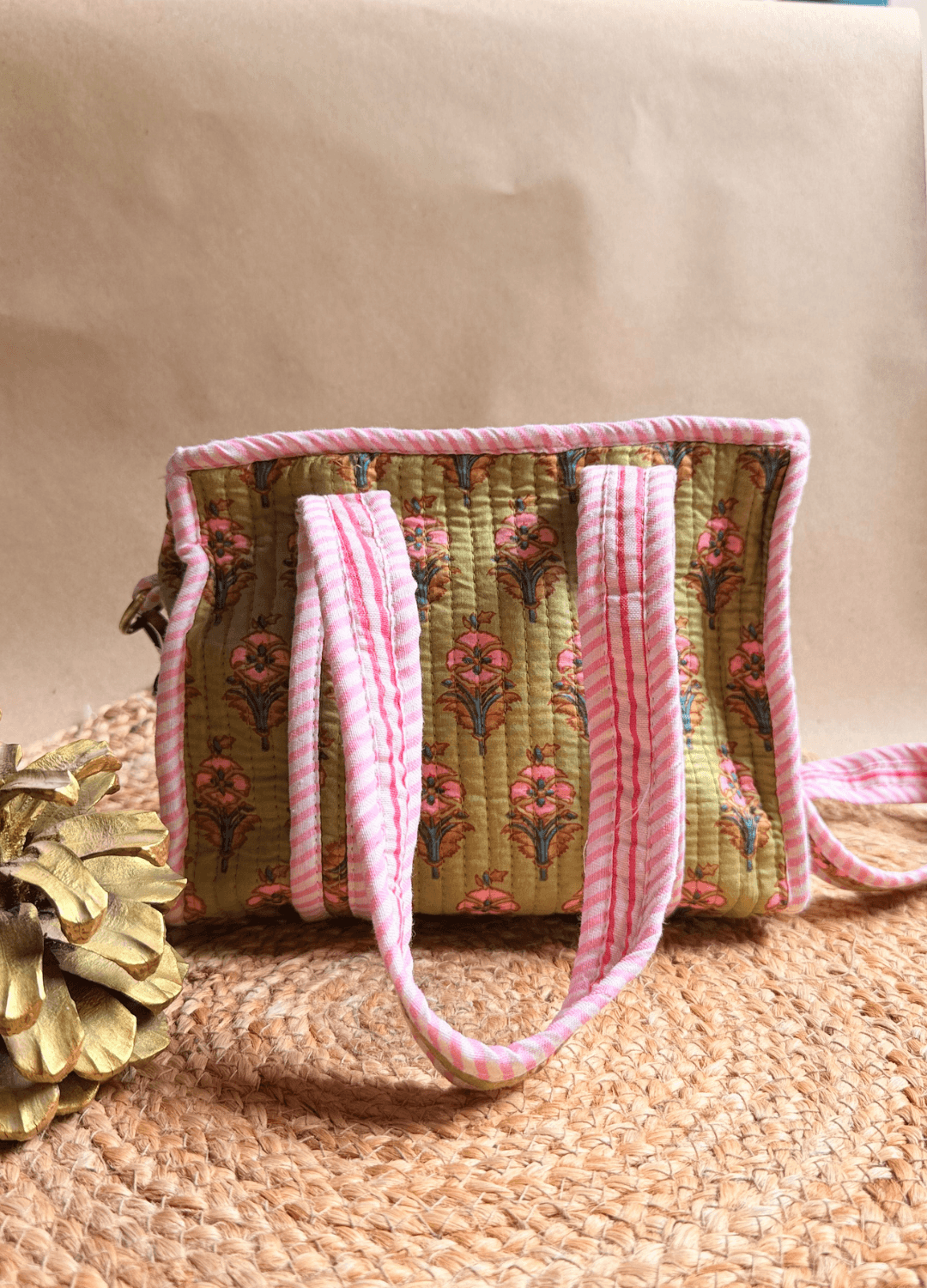 Mini Tote Bag with Sling (9inch) Green