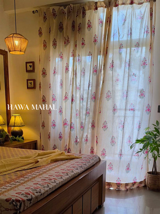 Gulnaar Collection Block Print Curtains