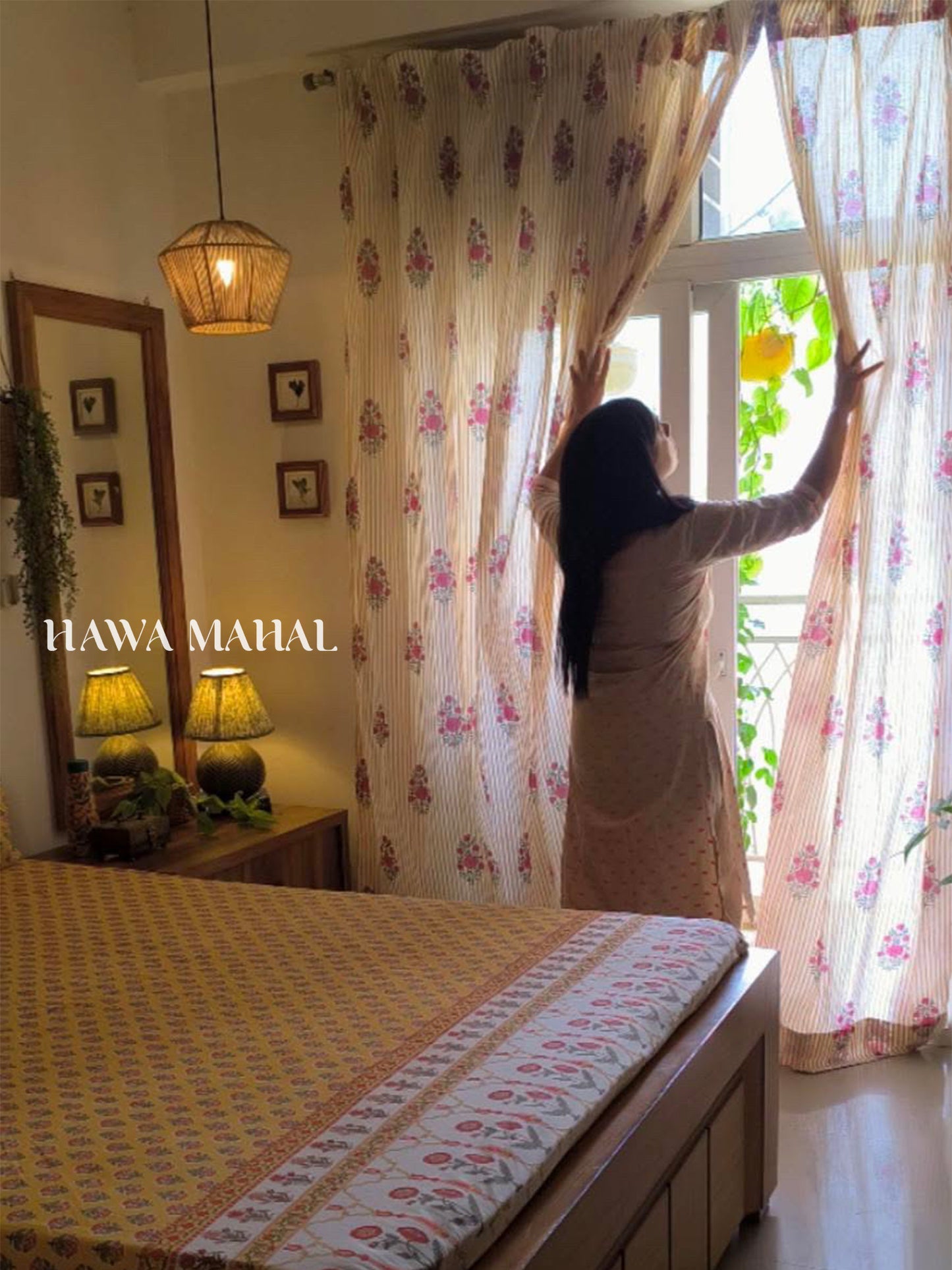 Gulnaar Collection Block Print Curtains
