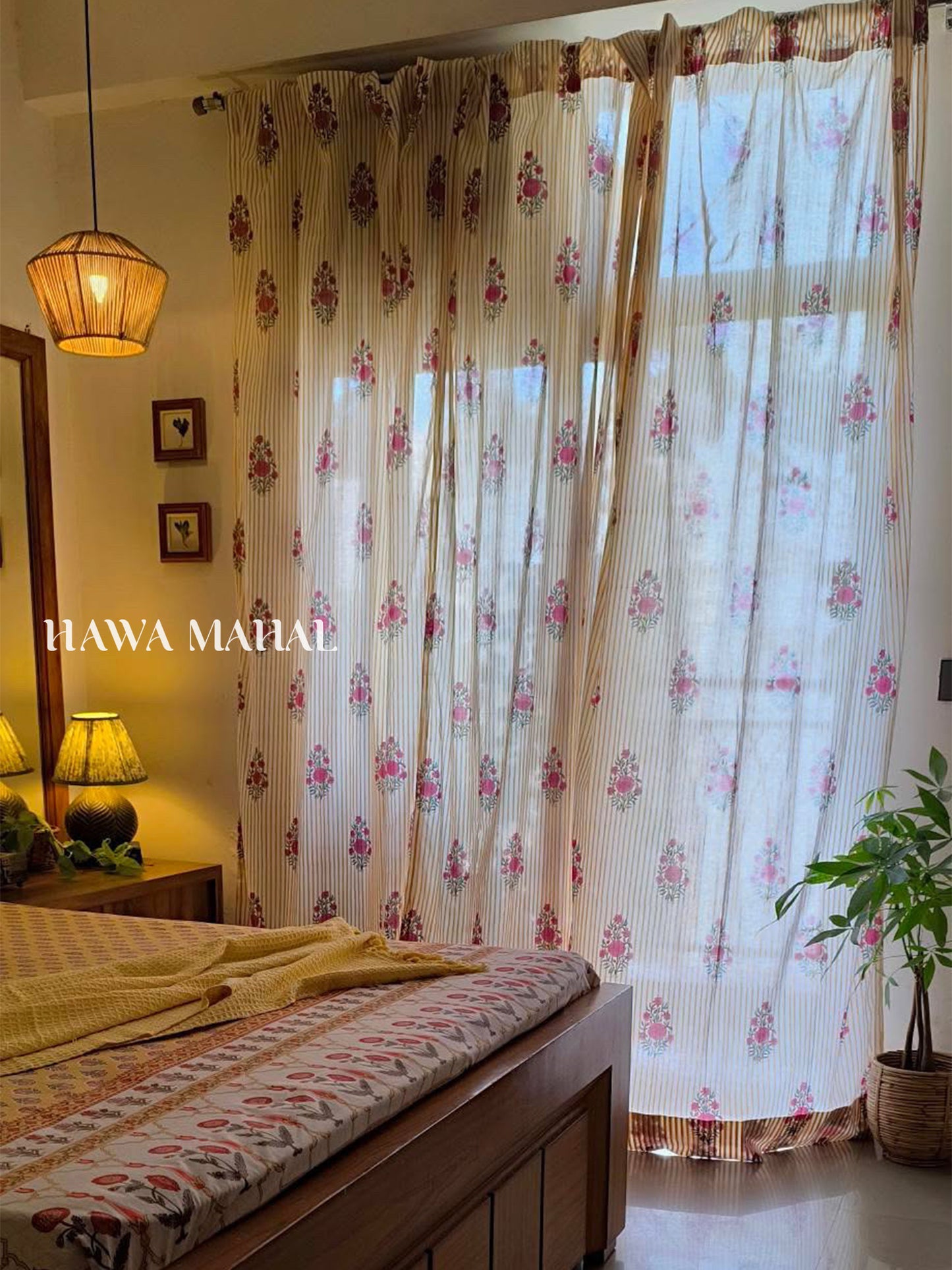 Gulnaar Collection Block Print Curtains