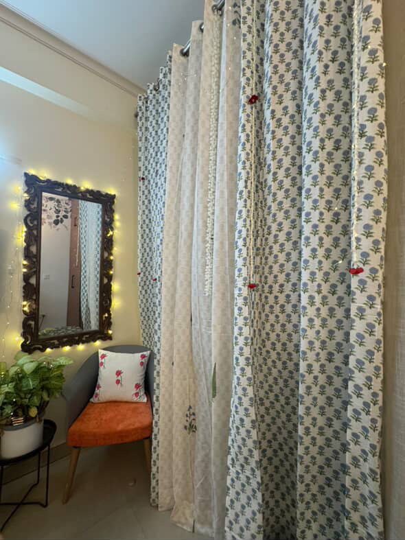 Mahi Collection Hand Block Print Curtains