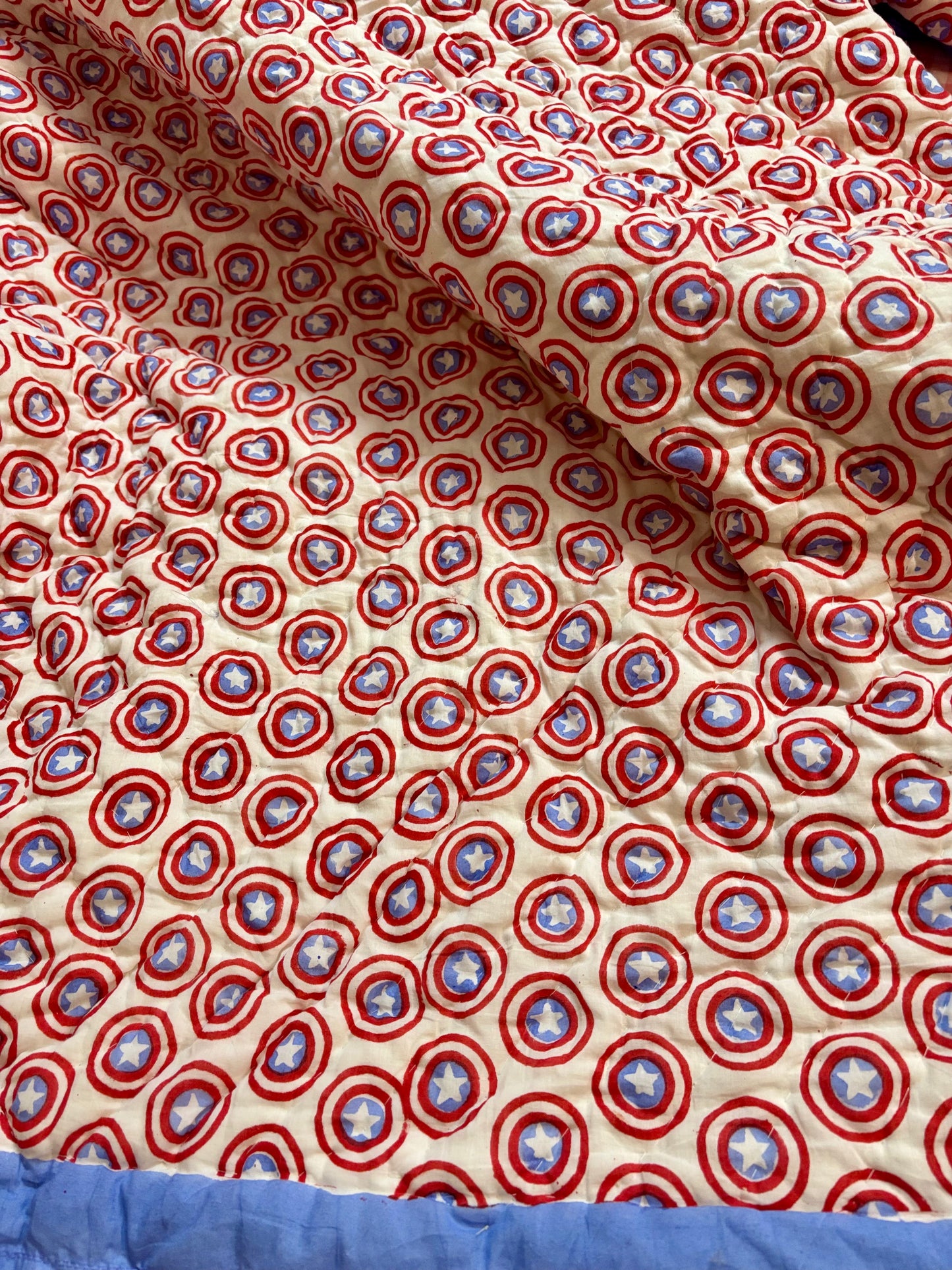 Captain America Kids Reversible Mulmul Quilt