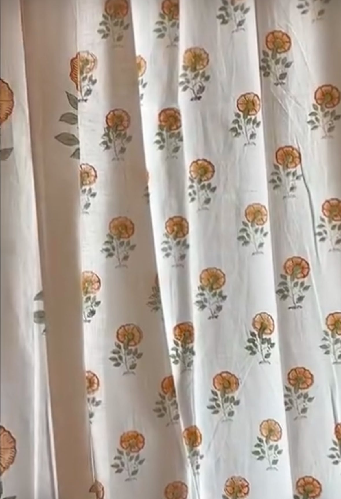 Champa Bagh Collection Block Print Curtain