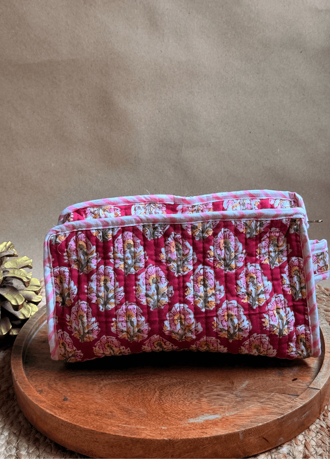 Handblock Travel Utility Pouch