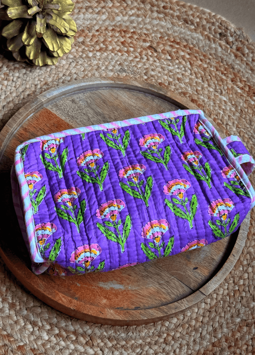 Handblock Travel Utility Pouch