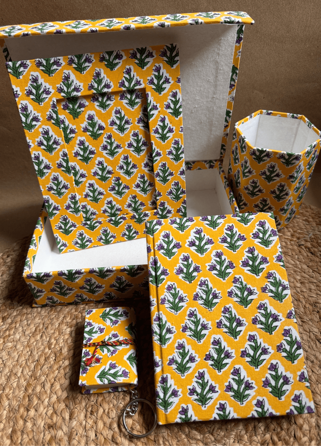 Hamper Box- 5 pc Yellow