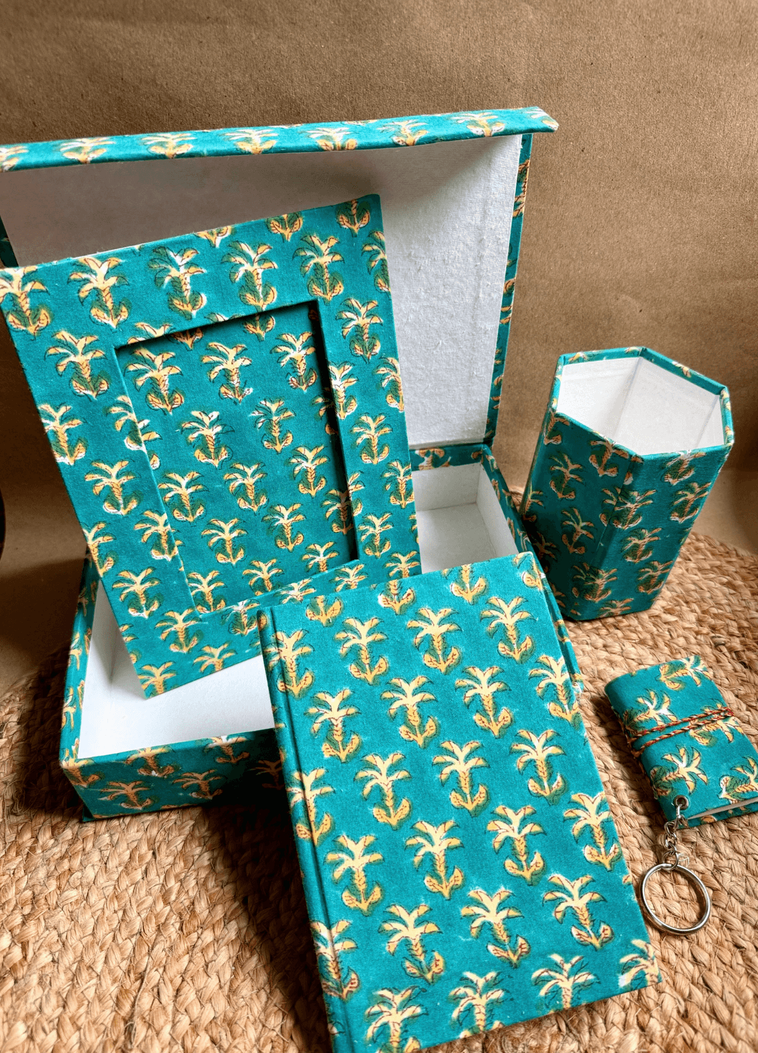Hamper Box- 5 pc Teal