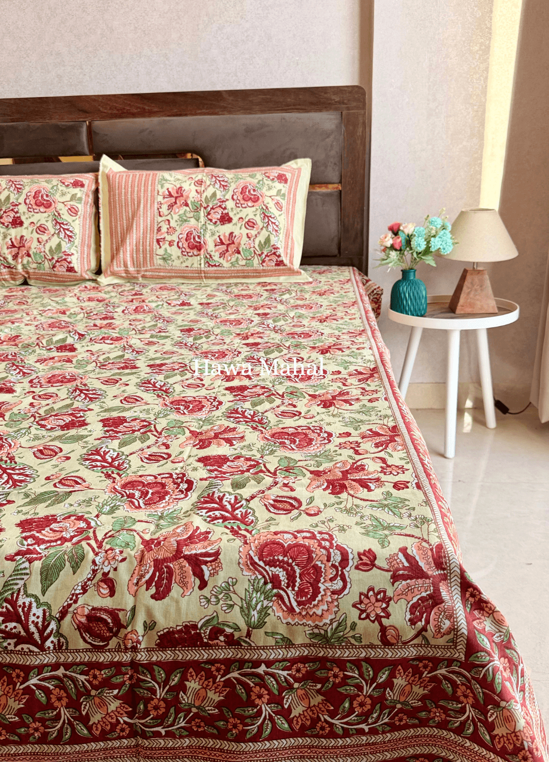 Rajputana Collection - Cotton Bedsheet with Pillow Covers (100 x 108 inches)