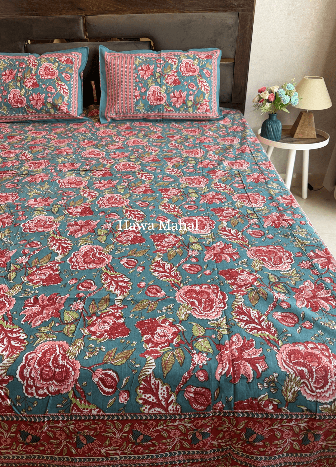 Rajputana Collection - Cotton Bedsheet with Pillow Covers (100 x 108 inches)