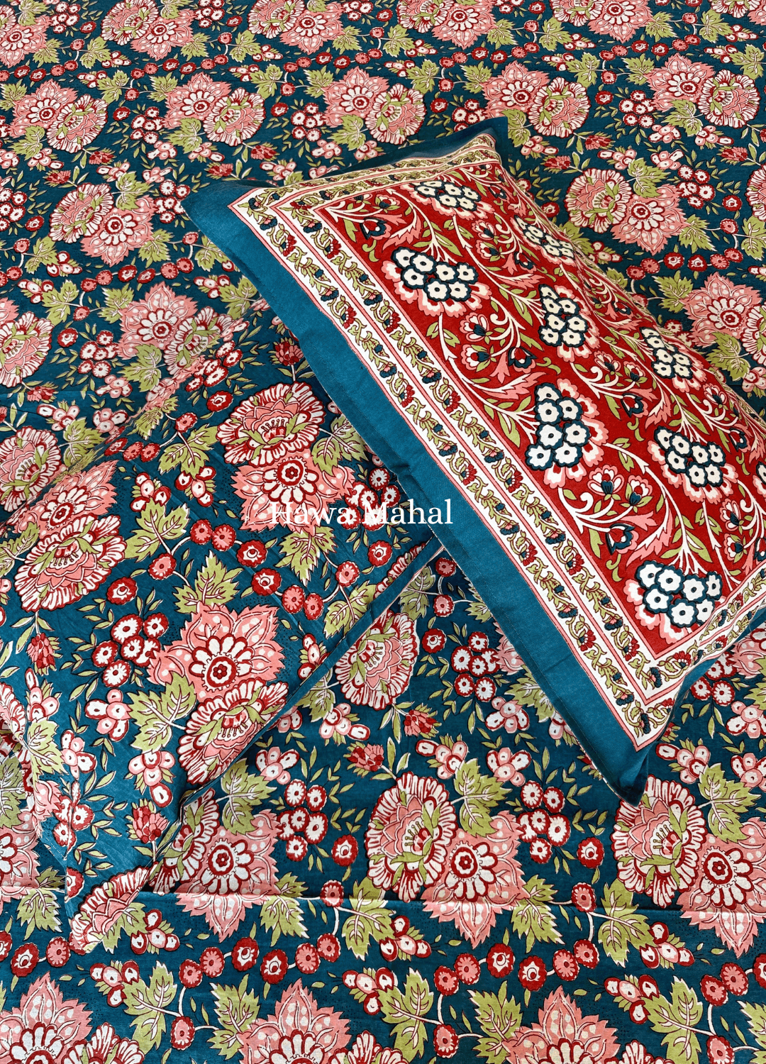 Rajputana Collection - Cotton Bedsheet with Pillow Covers (100 x 108 inches)
