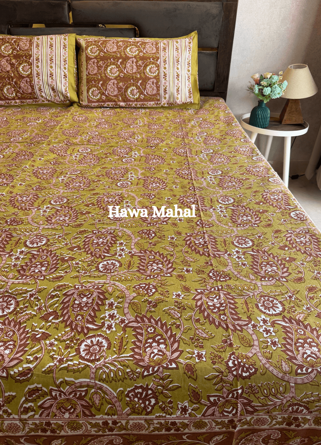 Rajputana Collection - Cotton Bedsheet with Pillow Covers (100 x 108 inches)