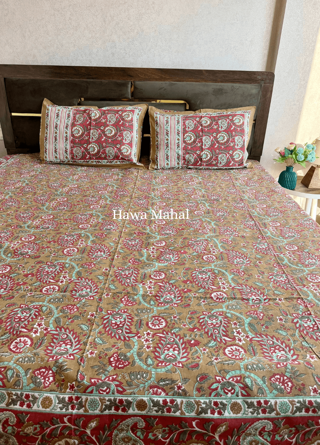 Rajputana Collection - Cotton Bedsheet with Pillow Covers (100 x 108 inches)