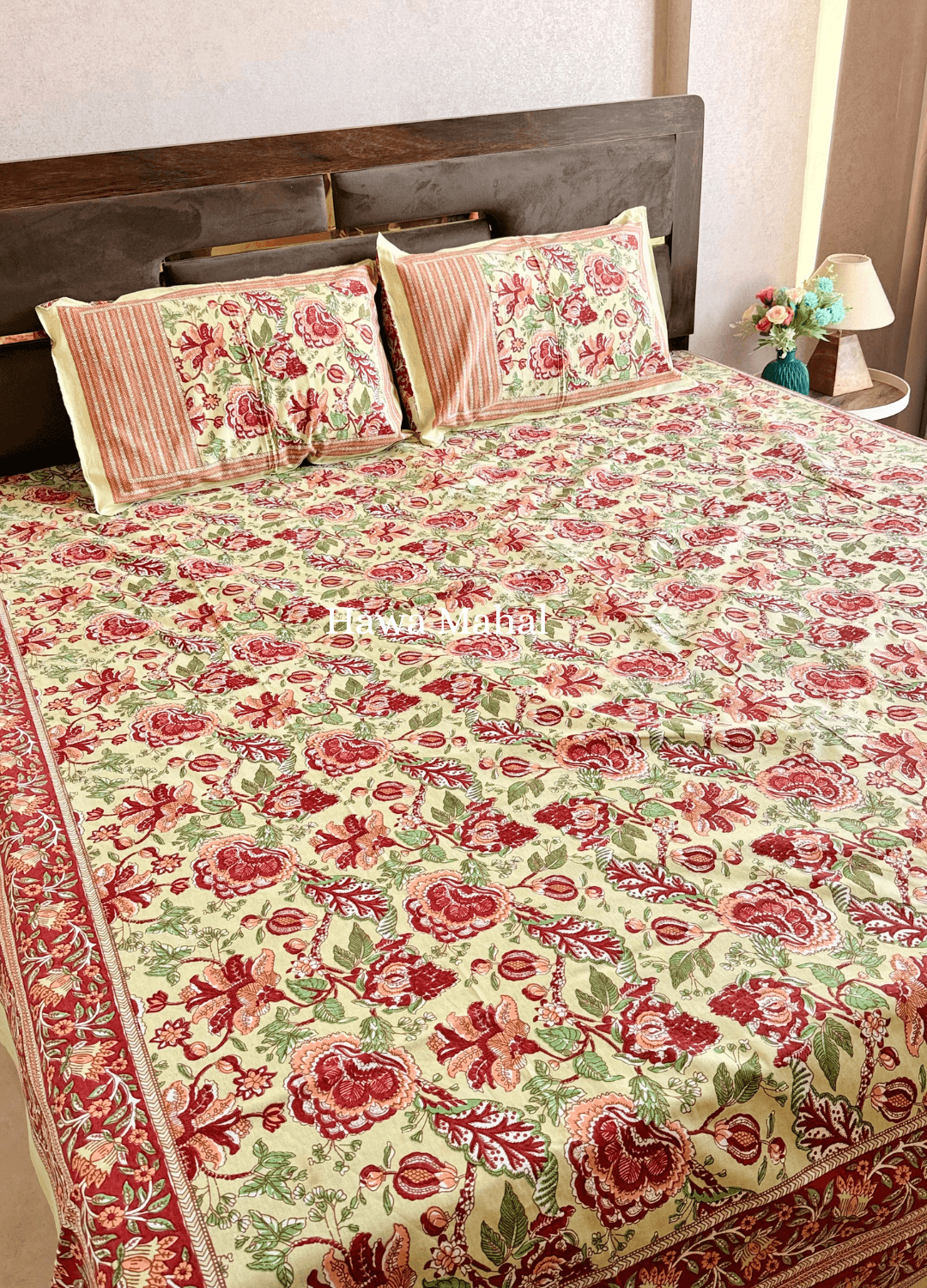 Rajputana Collection - Cotton Bedsheet with Pillow Covers (100 x 108 inches)