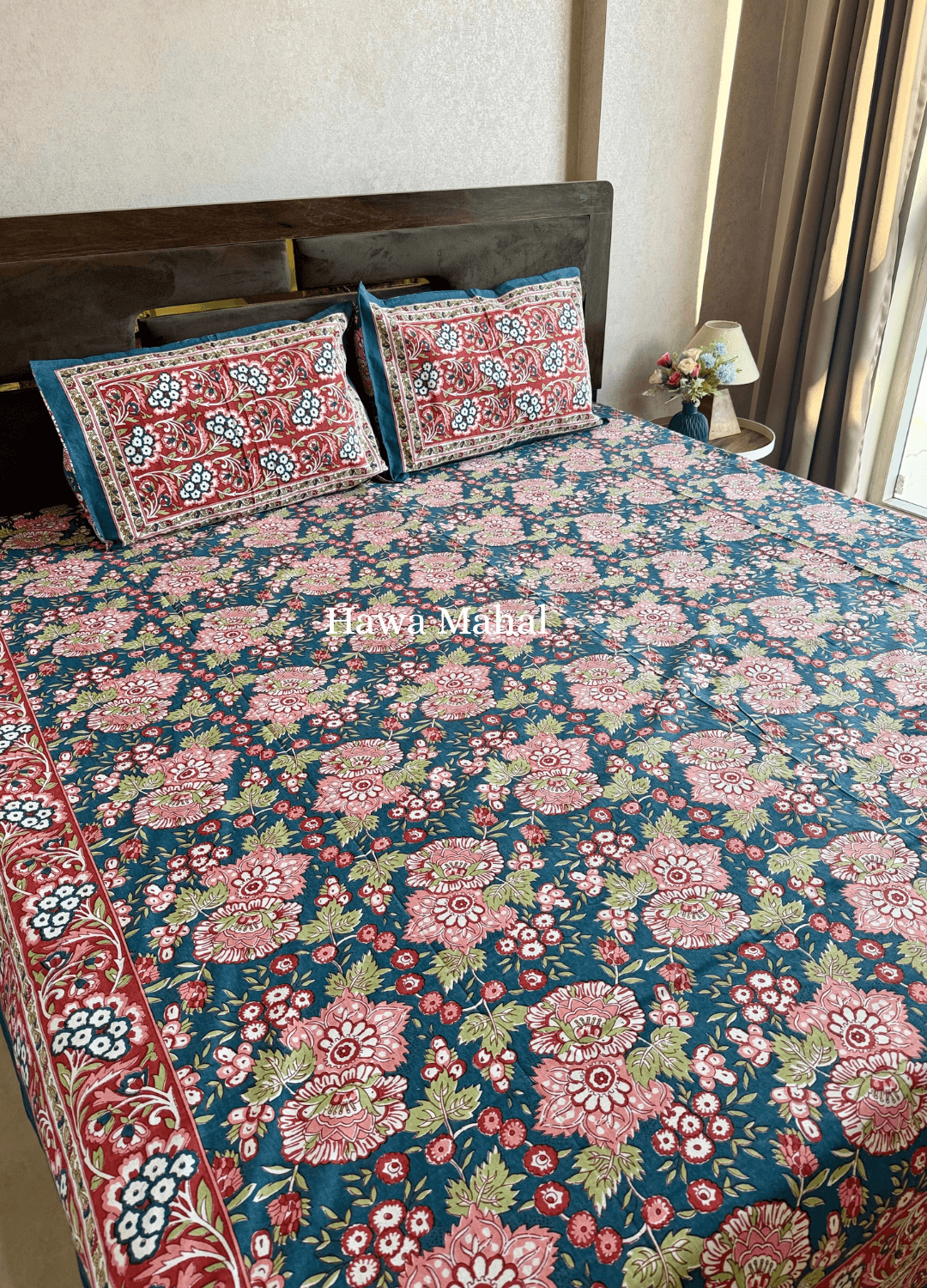 Rajputana Collection - Cotton Bedsheet with Pillow Covers (100 x 108 inches)