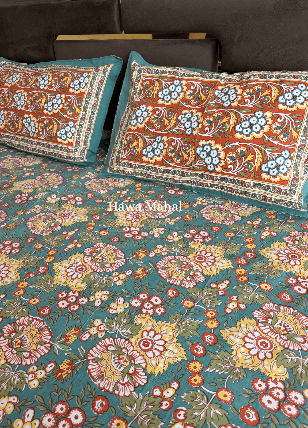 Rajputana Collection - Cotton Bedsheet with Pillow Covers (100 x 108 inches)