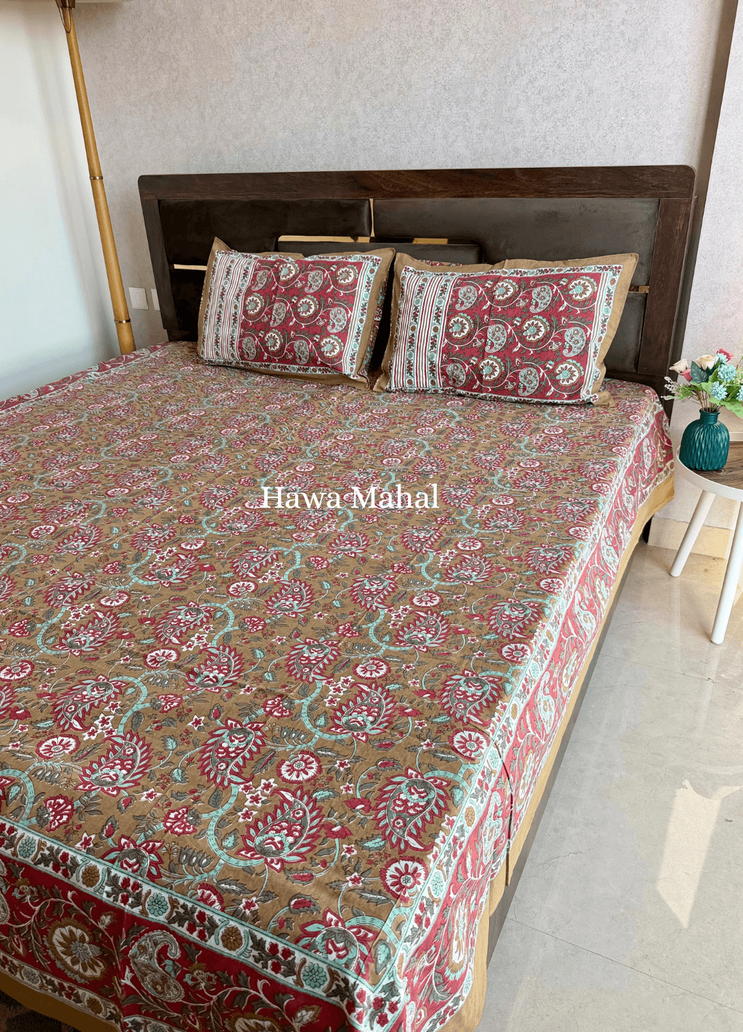 Rajputana Collection - Cotton Bedsheet with Pillow Covers (100 x 108 inches)