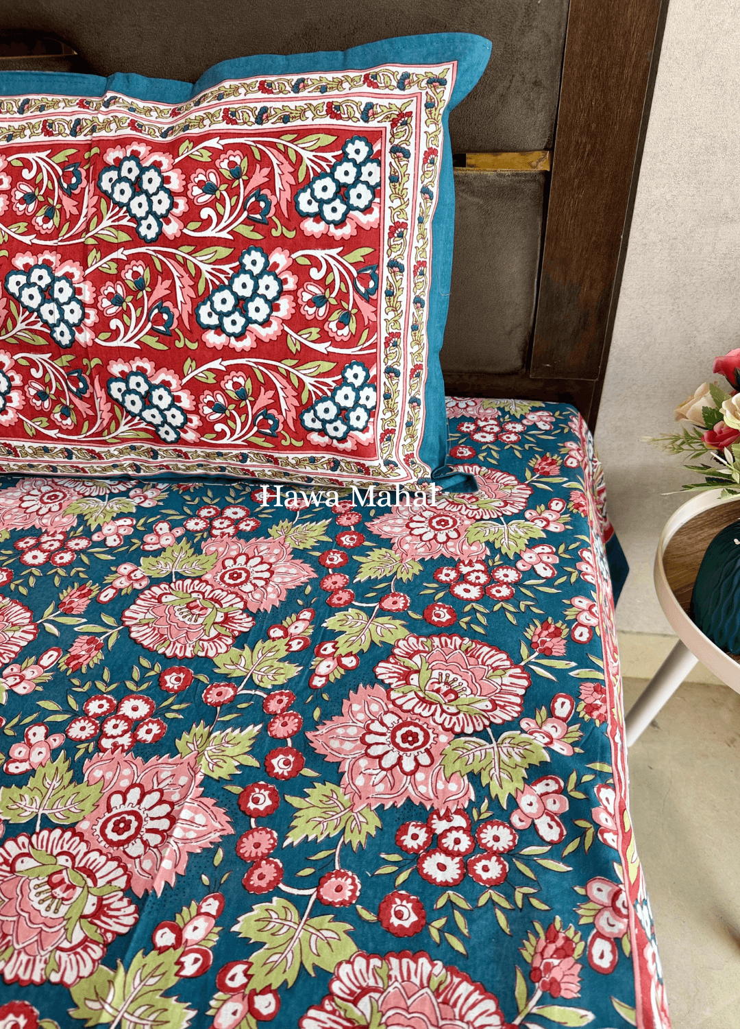 Rajputana Collection - Cotton Bedsheet with Pillow Covers (100 x 108 inches)