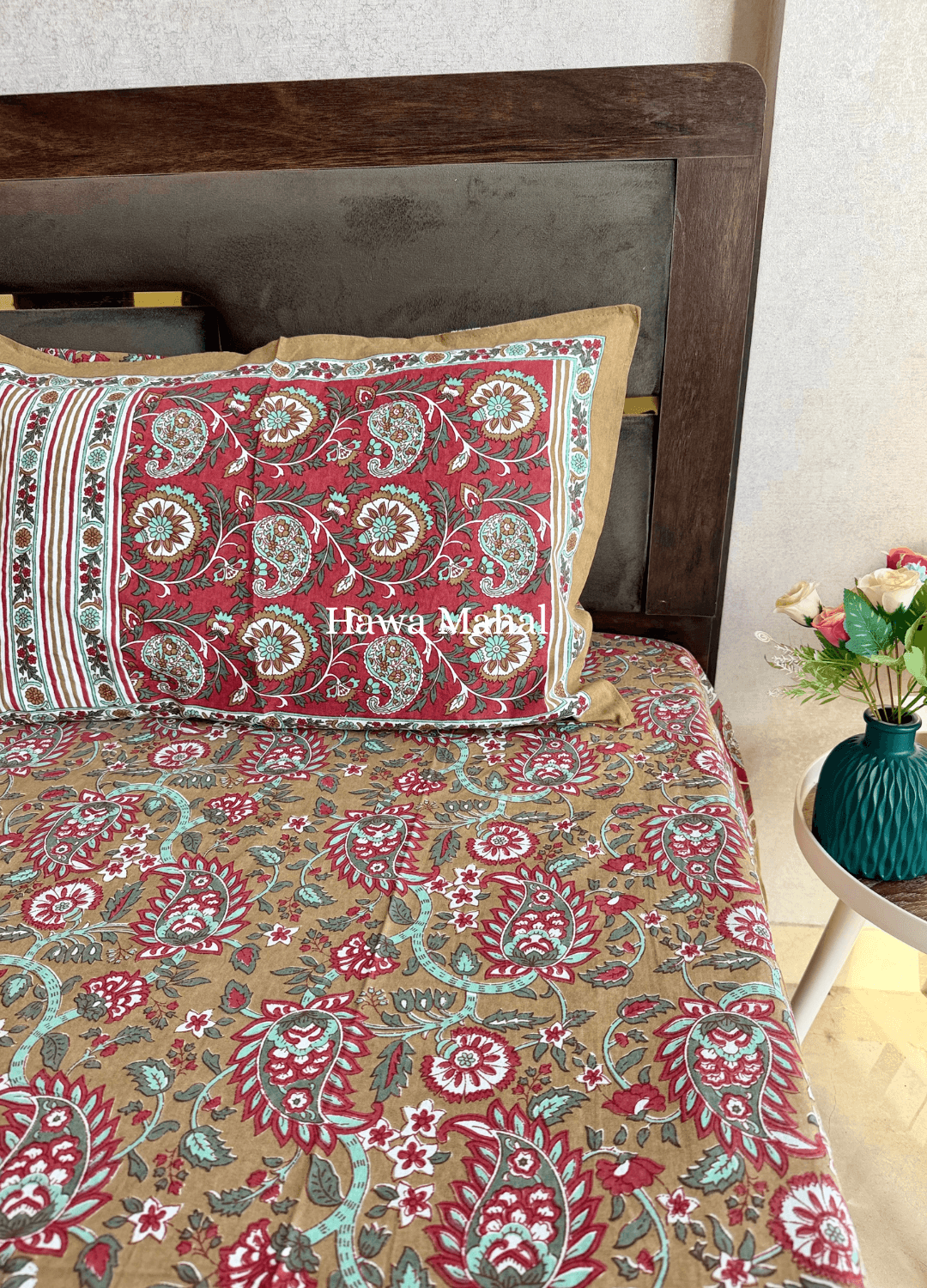 Rajputana Collection - Cotton Bedsheet with Pillow Covers (100 x 108 inches)