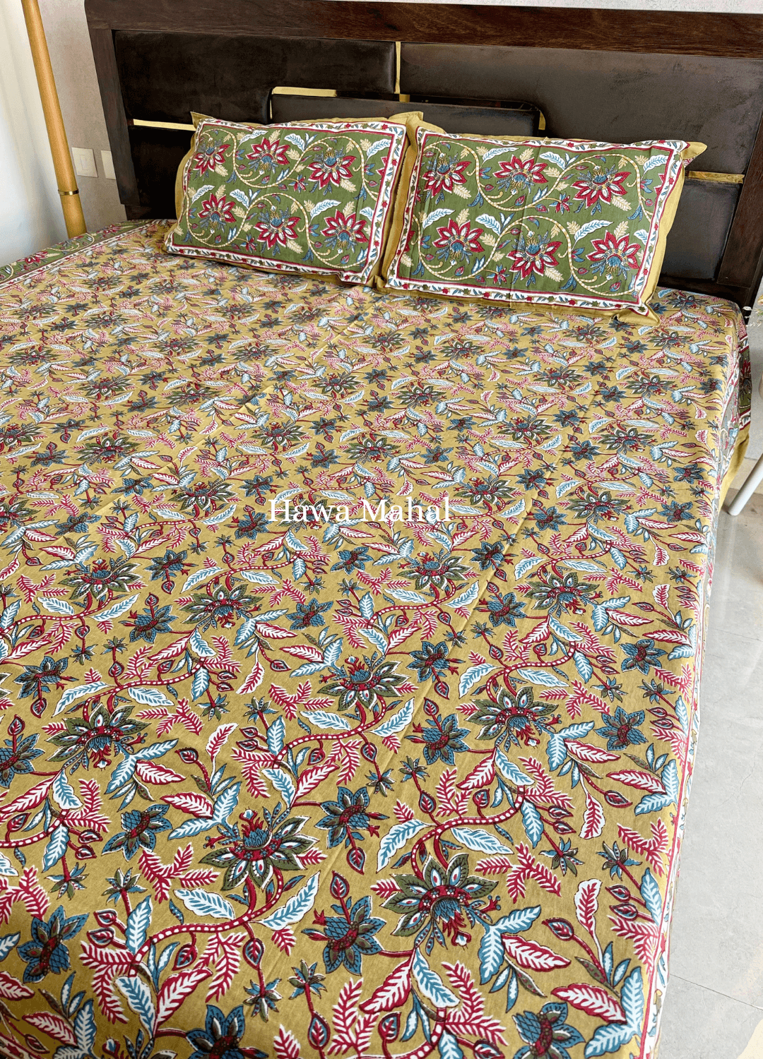 Rajputana Collection - Cotton Bedsheet with Pillow Covers (100 x 108 inches)