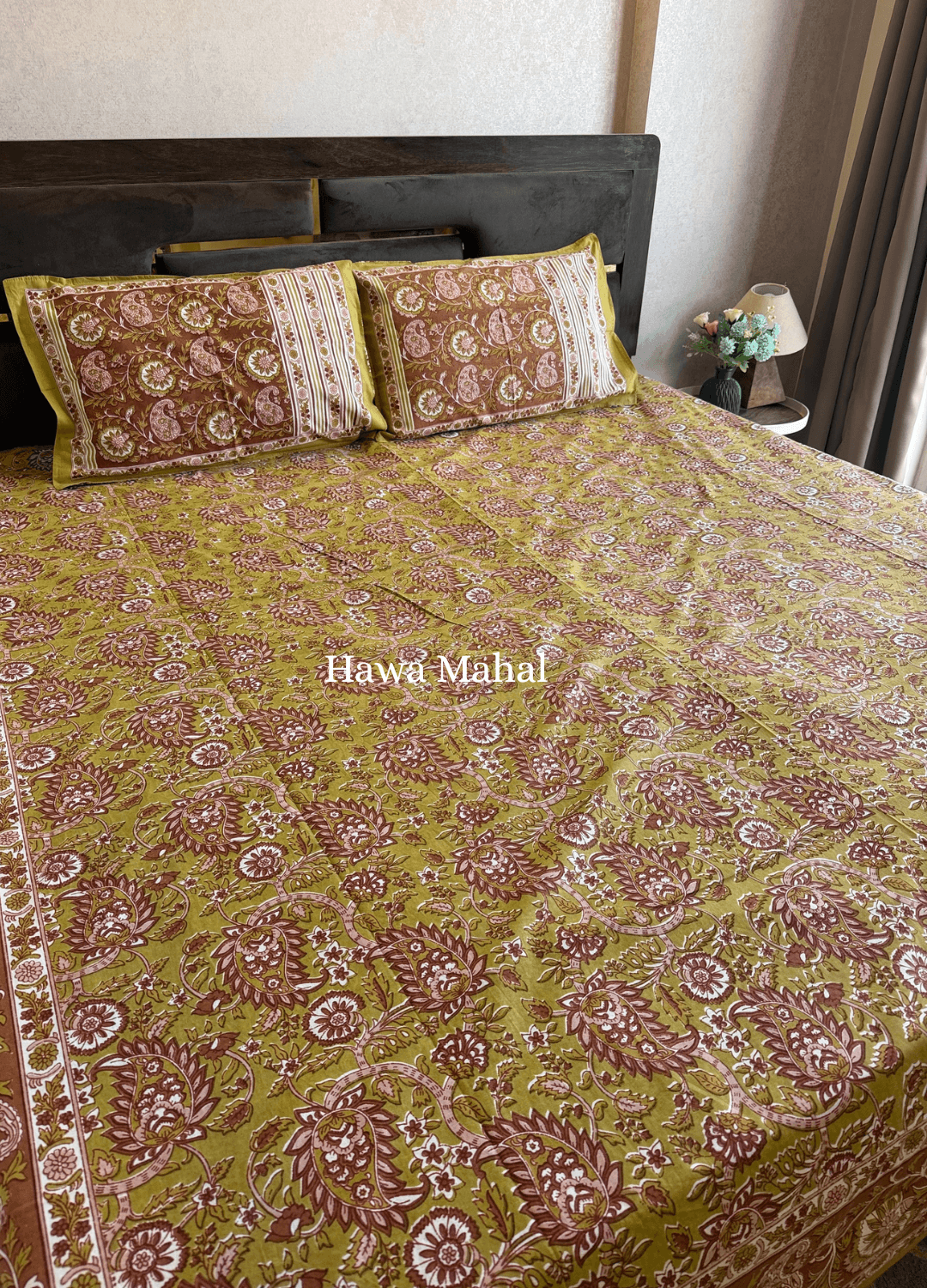 Rajputana Collection - Cotton Bedsheet with Pillow Covers (100 x 108 inches)