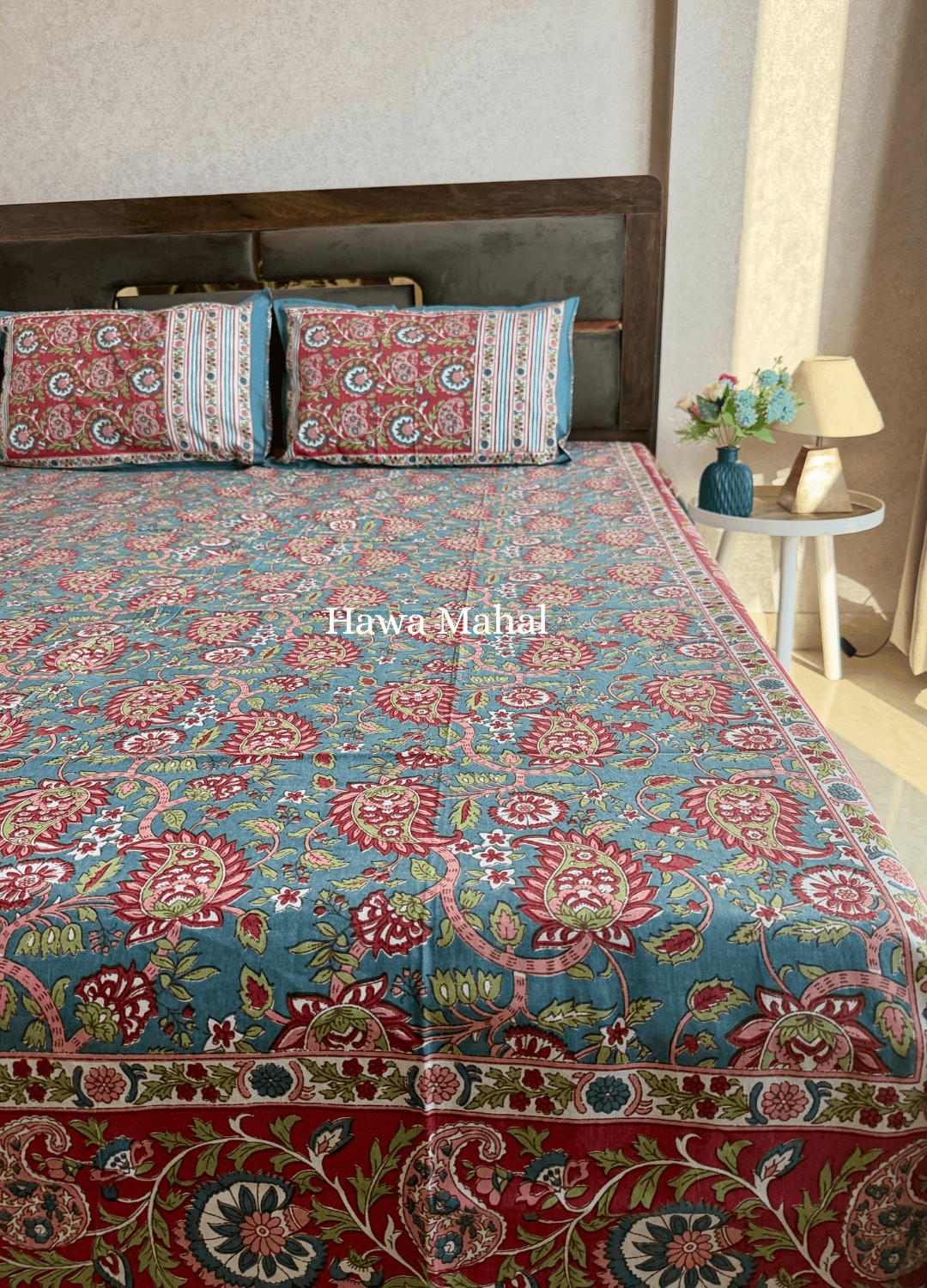Rajputana Collection - Cotton Bedsheet with Pillow Covers (100 x 108 inches)
