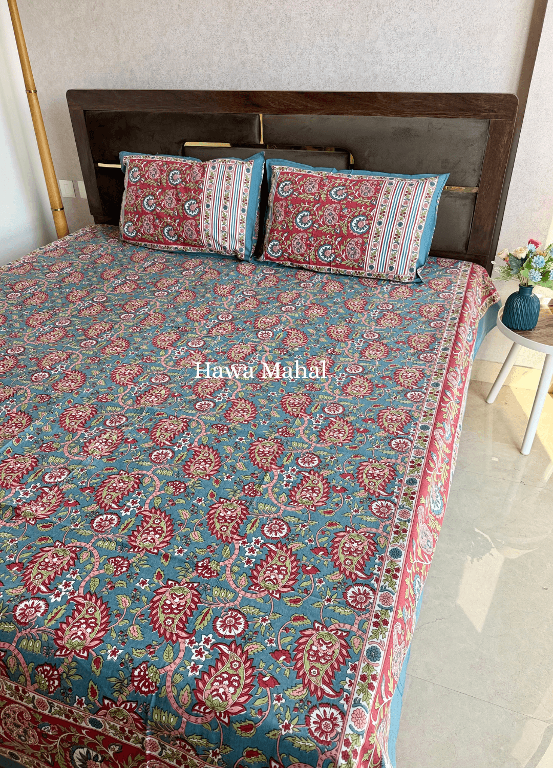 Rajputana Collection - Cotton Bedsheet with Pillow Covers (100 x 108 inches)