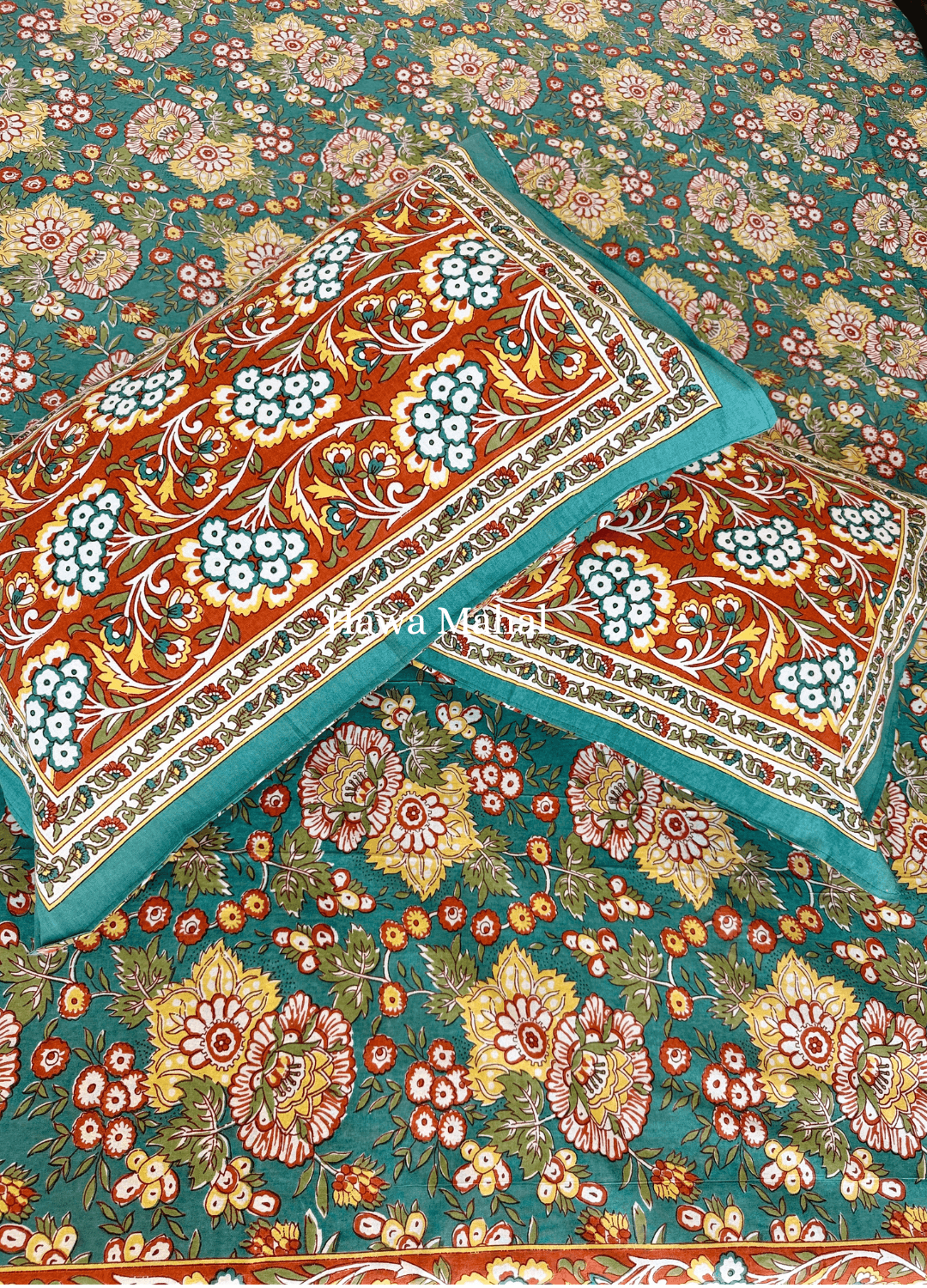 Rajputana Collection - Cotton Bedsheet with Pillow Covers (100 x 108 inches)