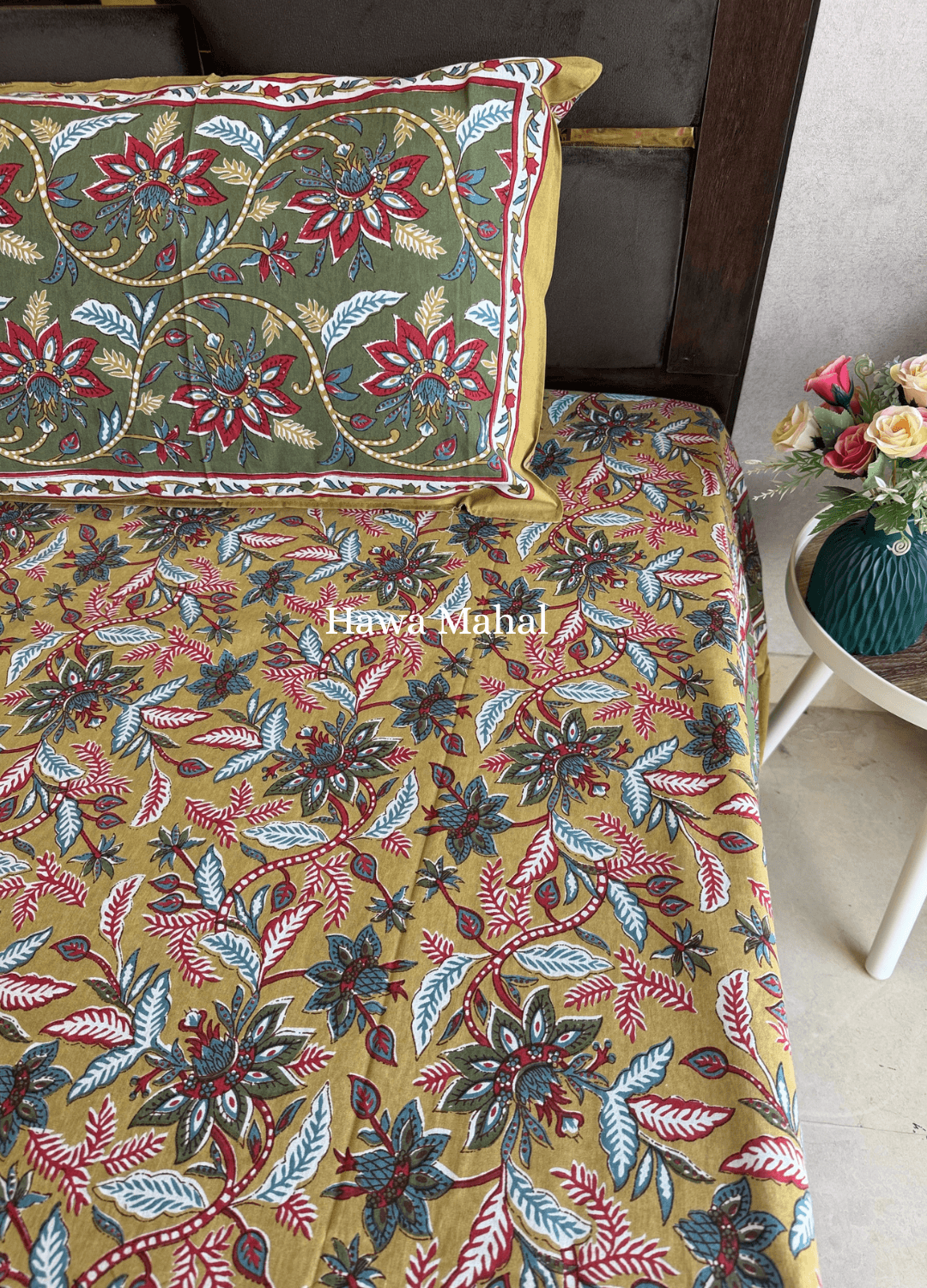 Rajputana Collection - Cotton Bedsheet with Pillow Covers (100 x 108 inches)