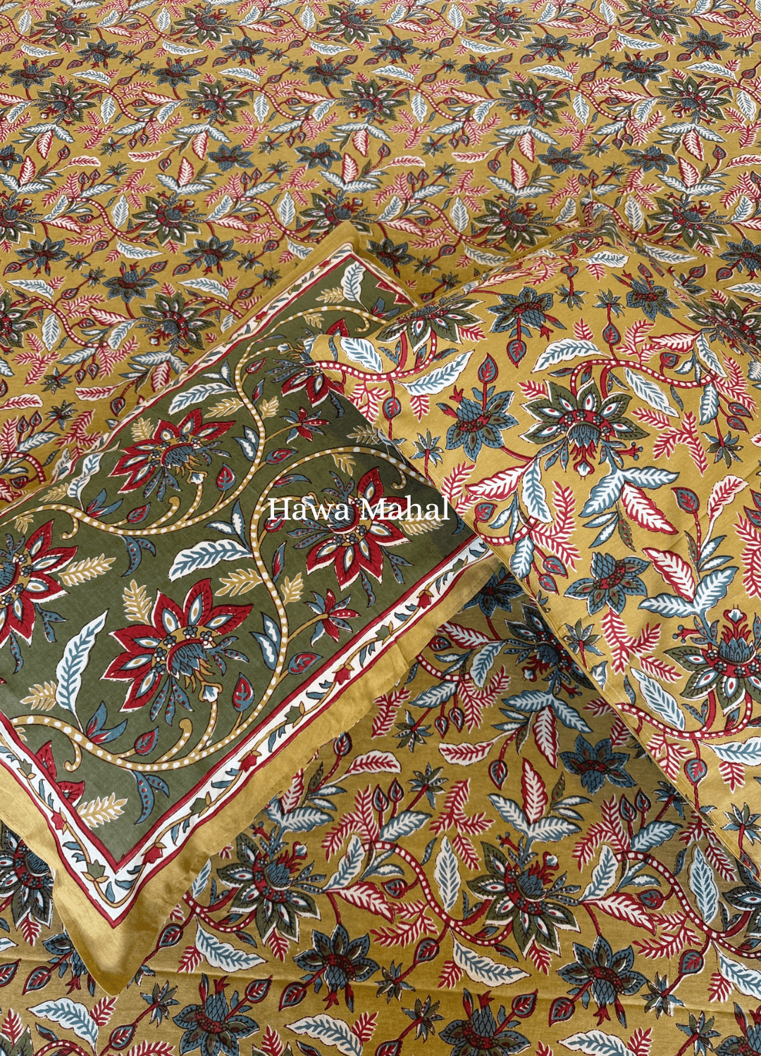 Rajputana Collection - Cotton Bedsheet with Pillow Covers (100 x 108 inches)