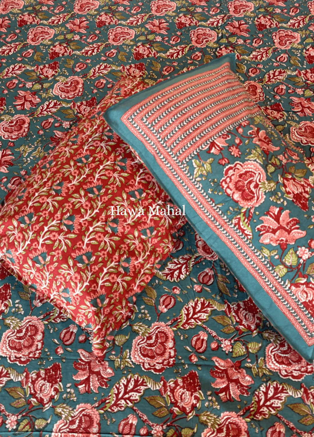 Rajputana Collection - Cotton Bedsheet with Pillow Covers (100 x 108 inches)