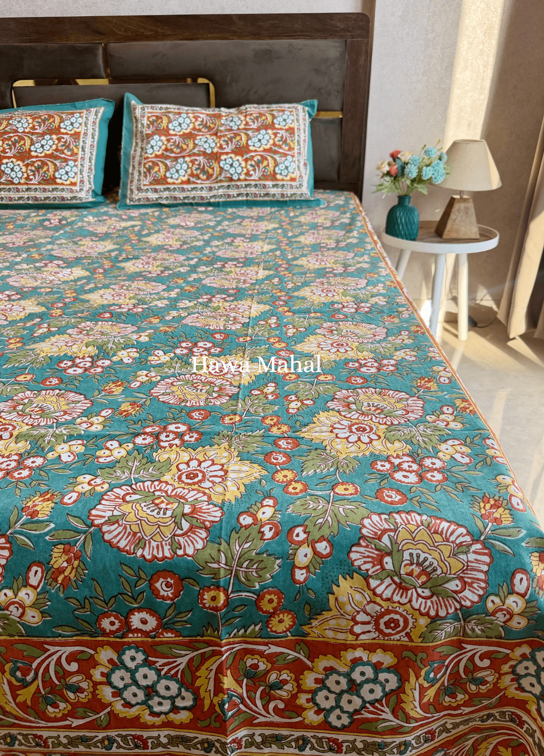 Rajputana Collection - Cotton Bedsheet with Pillow Covers (100 x 108 inches)