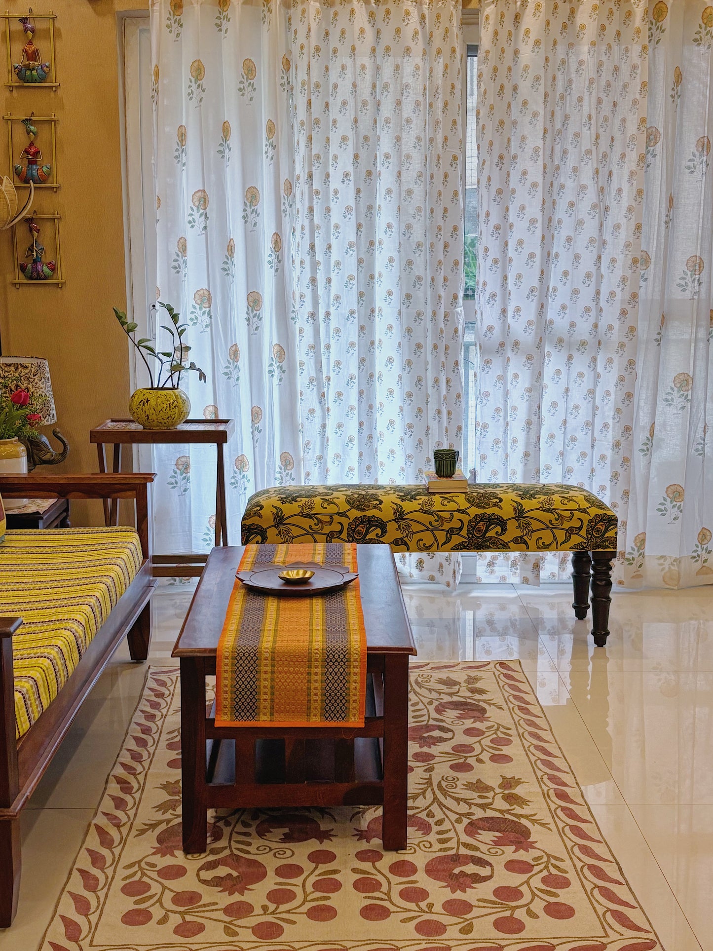 Champa Bagh Collection Block Print Curtain
