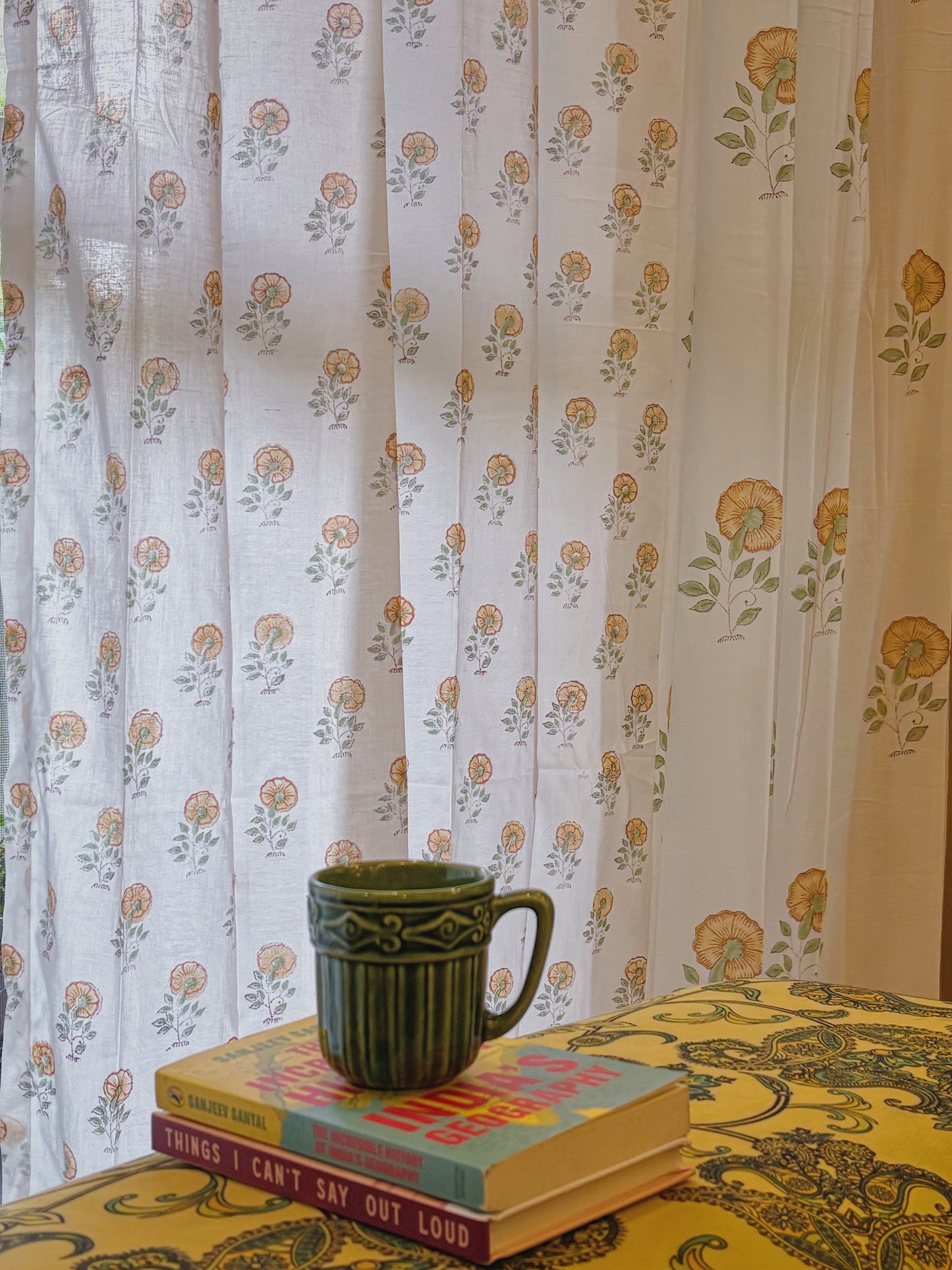 Champa Bagh Collection Block Print Curtain