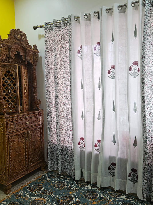 Khas Bagh Collection - Block Print curtains