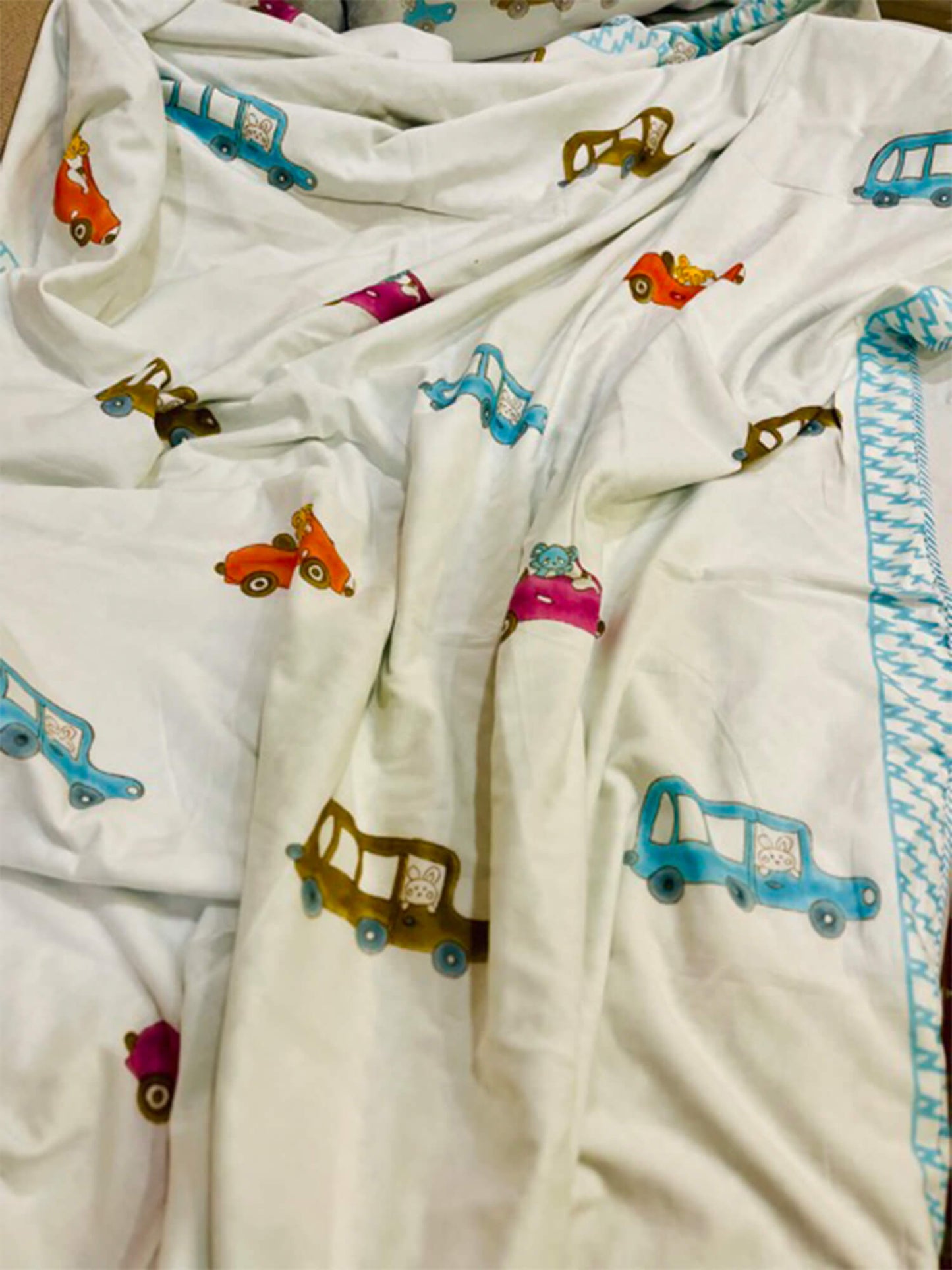 Organic Mulmul Kids Cotton Dohar – Cars