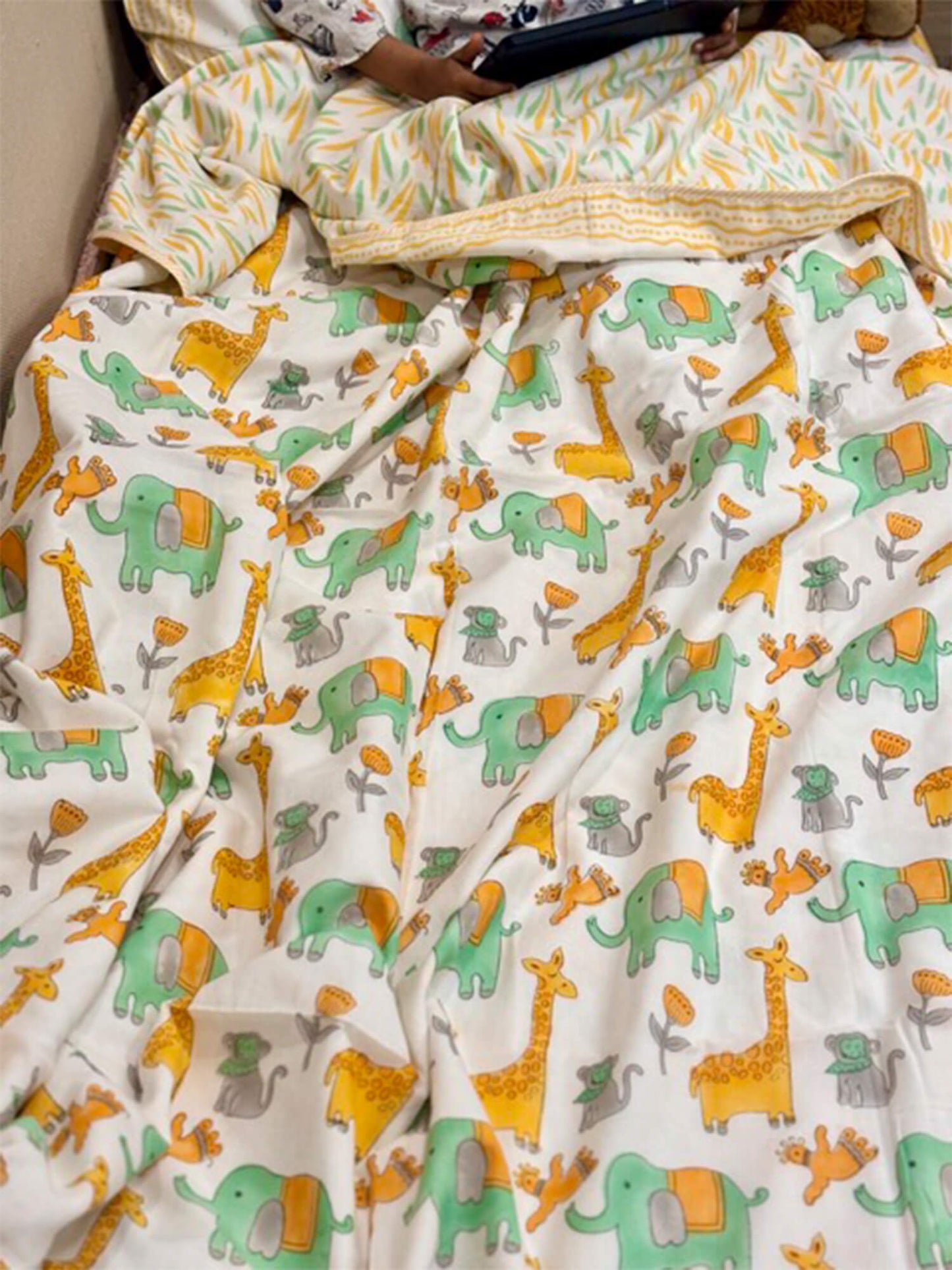 Organic Mulmul Kids Cotton Dohar – Jungle