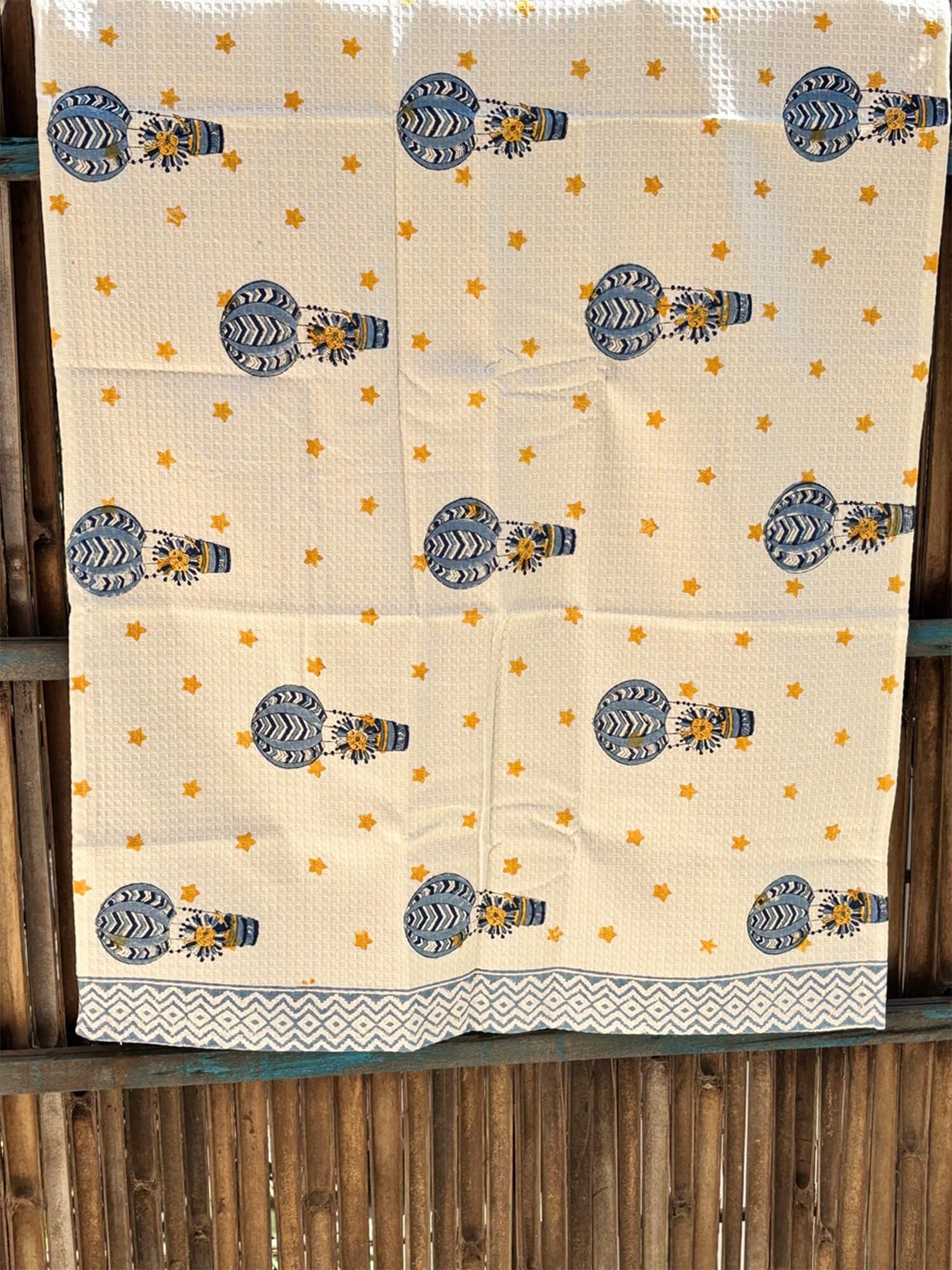 Hand Block Printed Kids Bath Towel – Soft & Quick-Drying