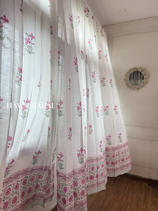 Mehek Bagh Collection Block Print Curtains