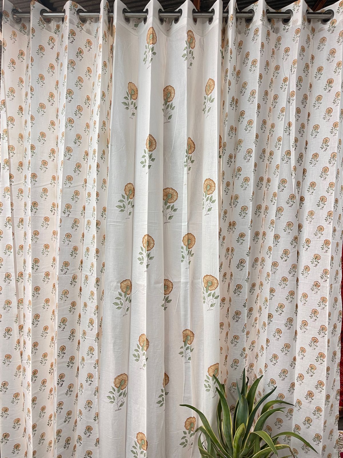 Champa Bagh Collection Block Print Curtain