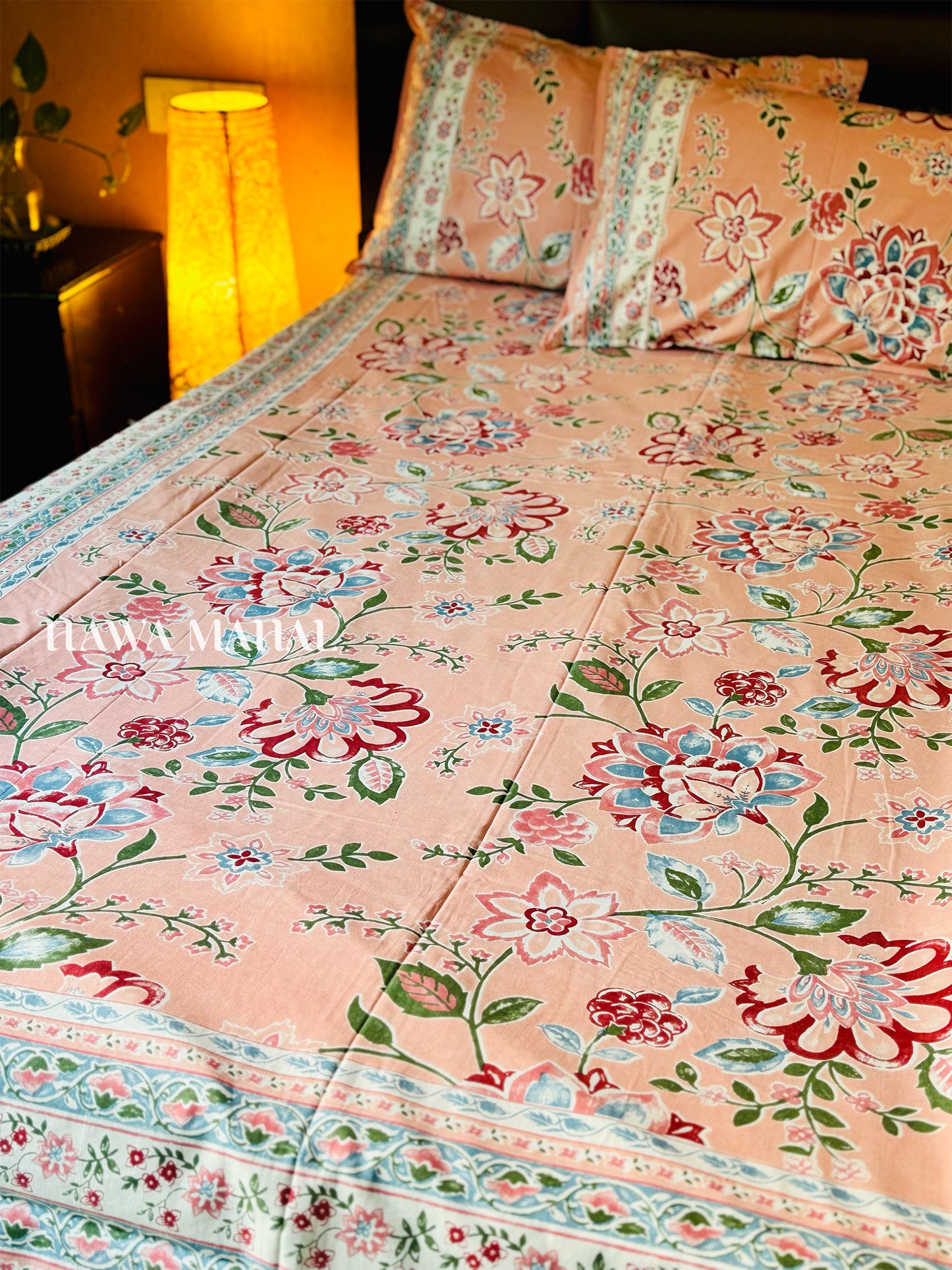 Rajputana Collection - Superking Cotton Bedsheet with Pillow Covers (108 x 108 inches)