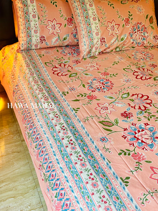 Rajputana Collection - Superking Cotton Bedsheet with Pillow Covers (108 x 108 inches)