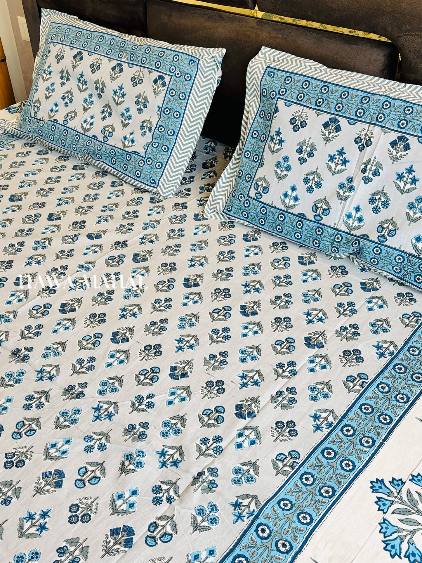Rajputana Collection - King Cotton Bedsheet with Pillow Covers (90 x 108 inches)